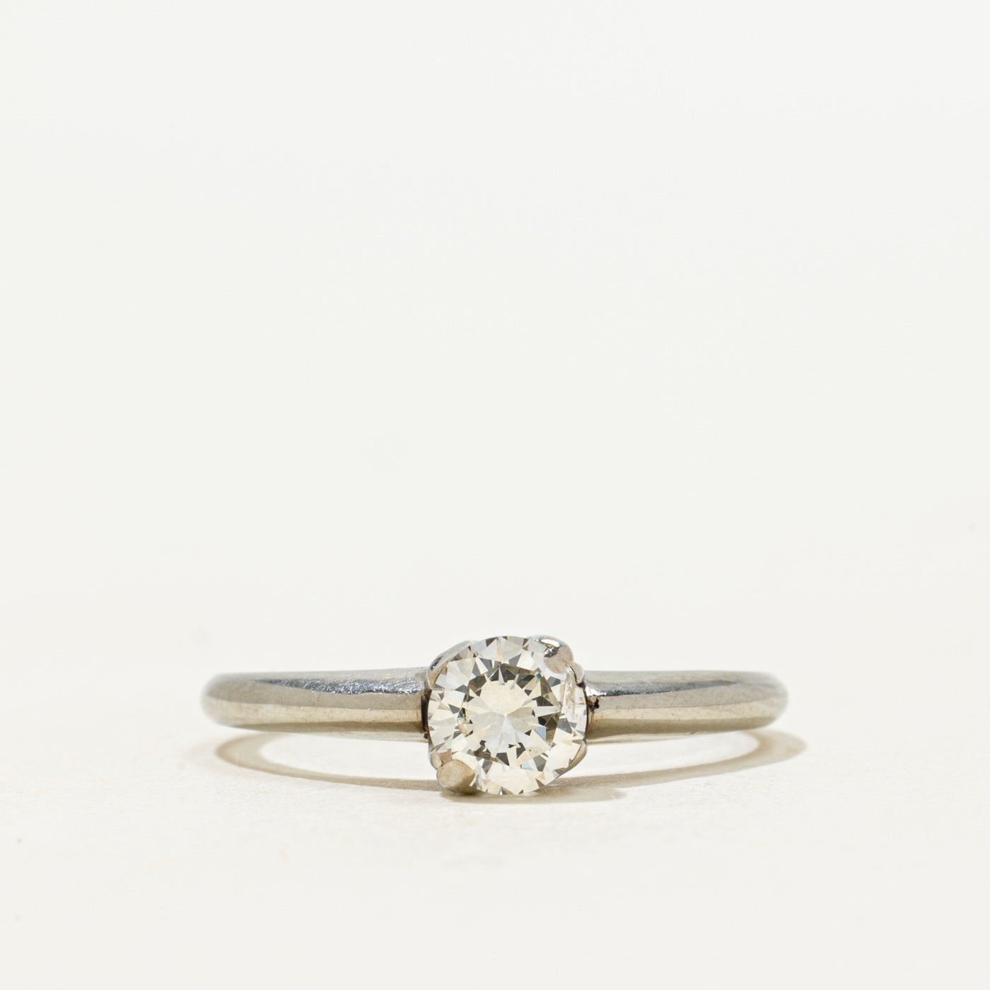 18k Solitaire Diamond Engagement Ring | 0.41ct | SZ 6