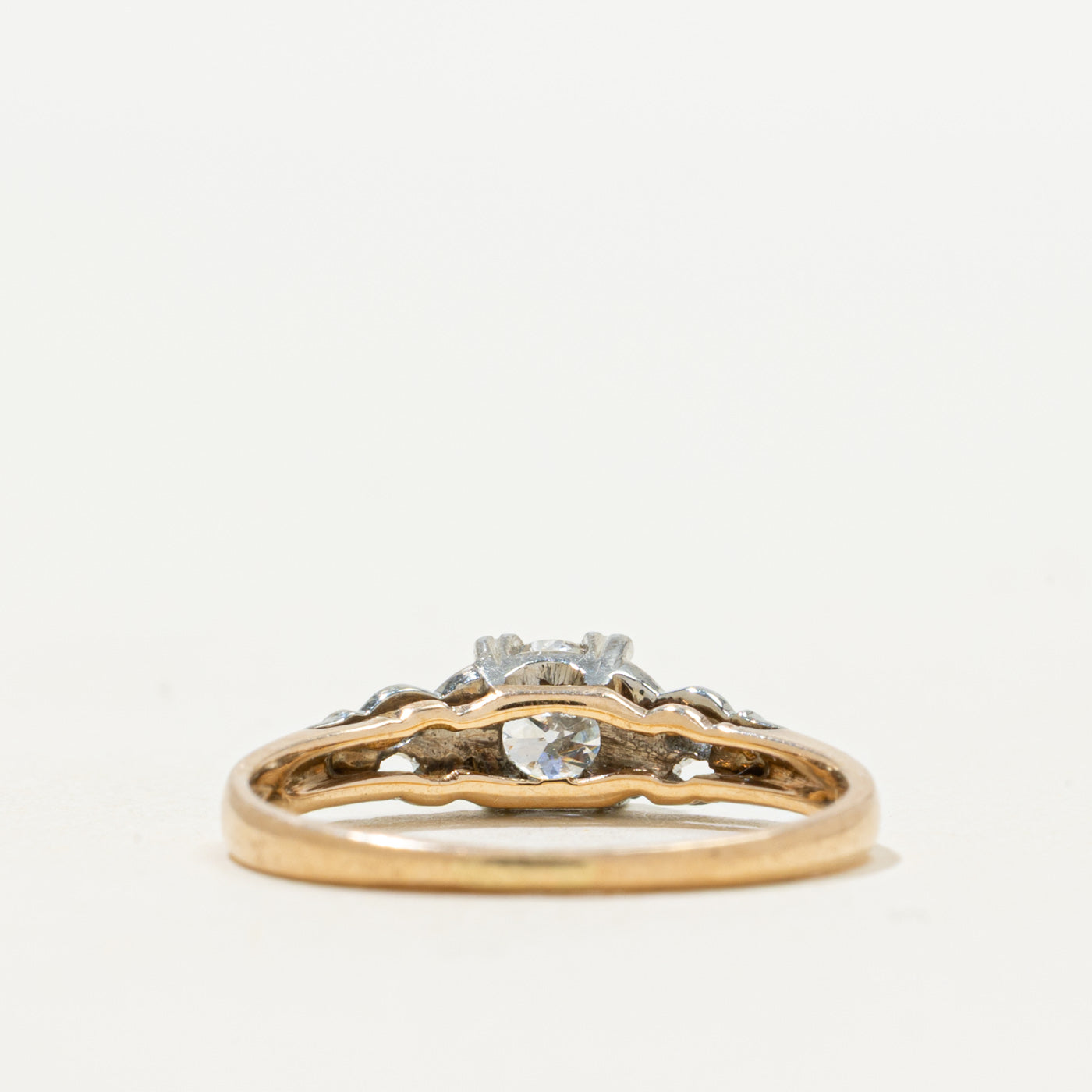 Solitaire Old European Cut Diamond Engagement Ring | 0.30ct | SZ 5.5