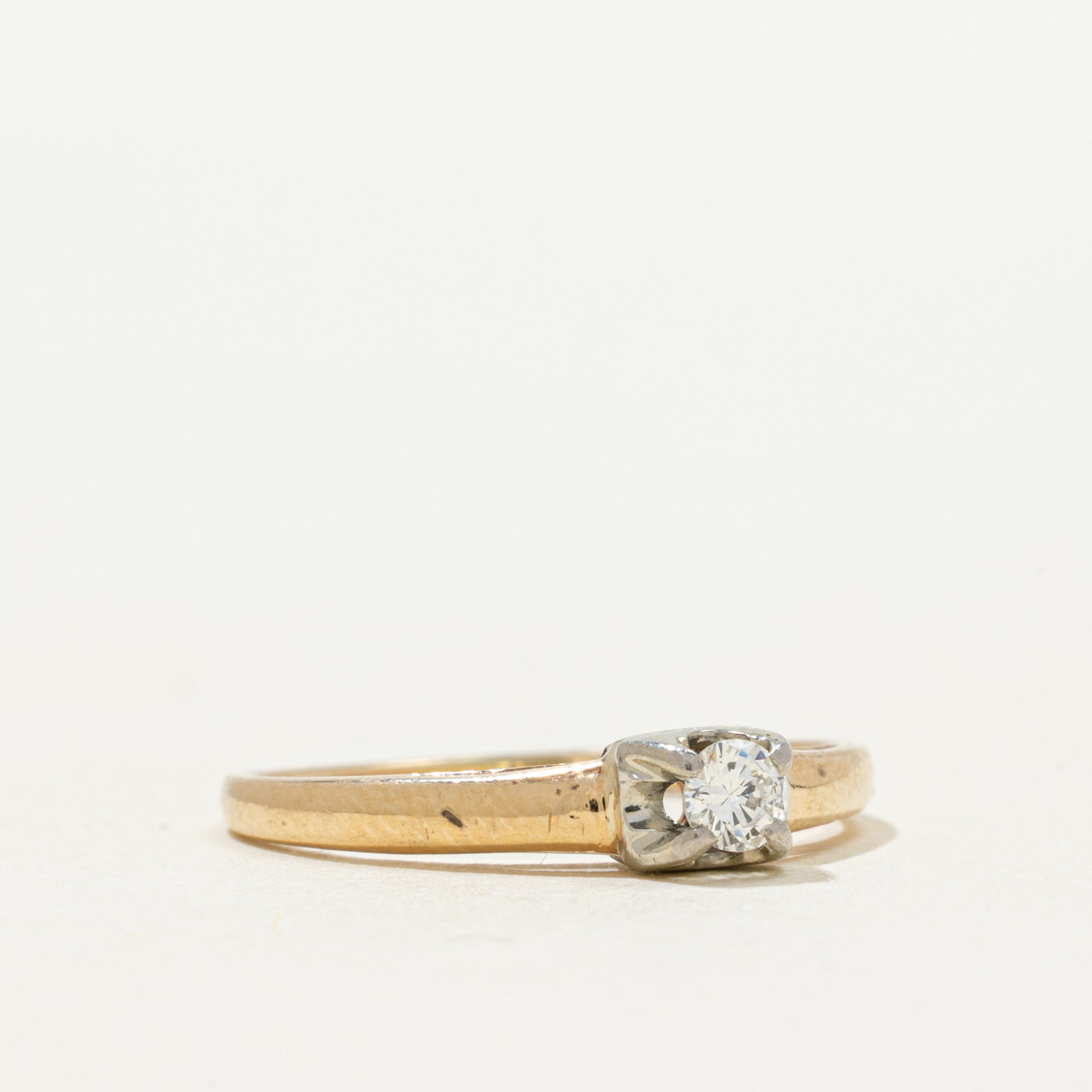 Solitaire Diamond Petite Ring | 0.10ct | SZ 5.5