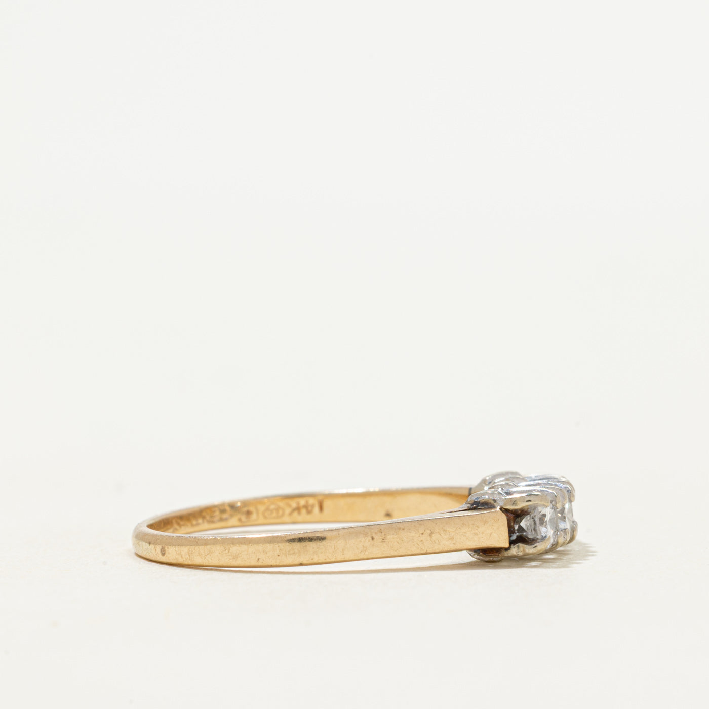 Four-Stone Diamond Thin Ring | 0.31ctw | SZ 7.75
