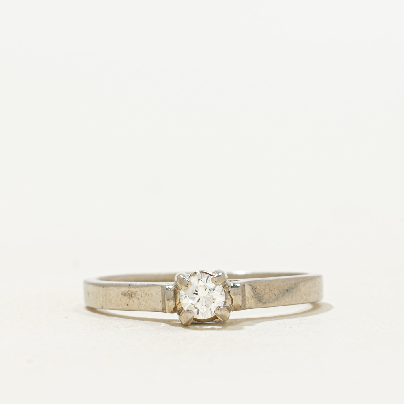 'Birks' 18k Solitaire Diamond Ring | 0.12ct | SZ 5