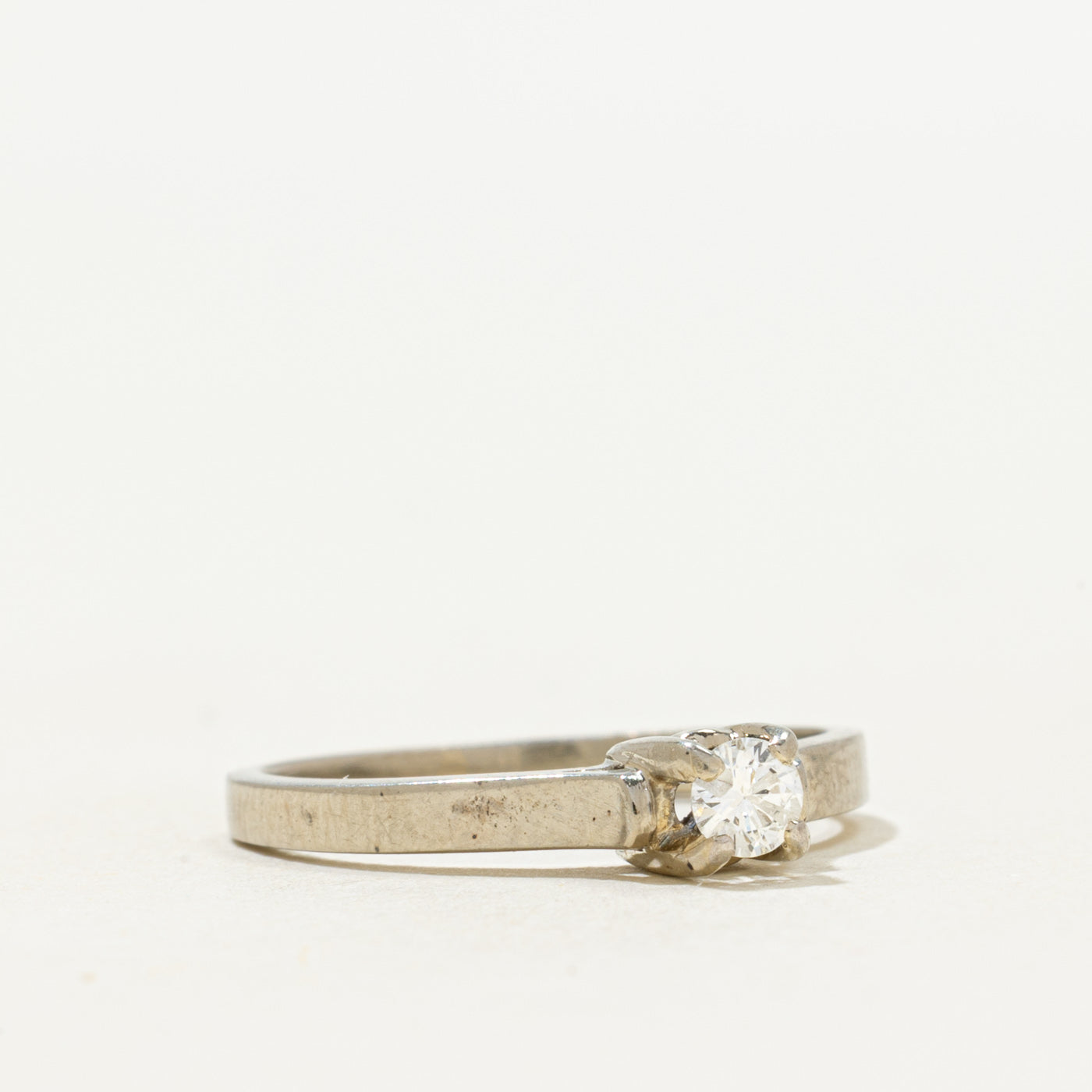 'Birks' 18k Solitaire Diamond Ring | 0.12ct | SZ 5