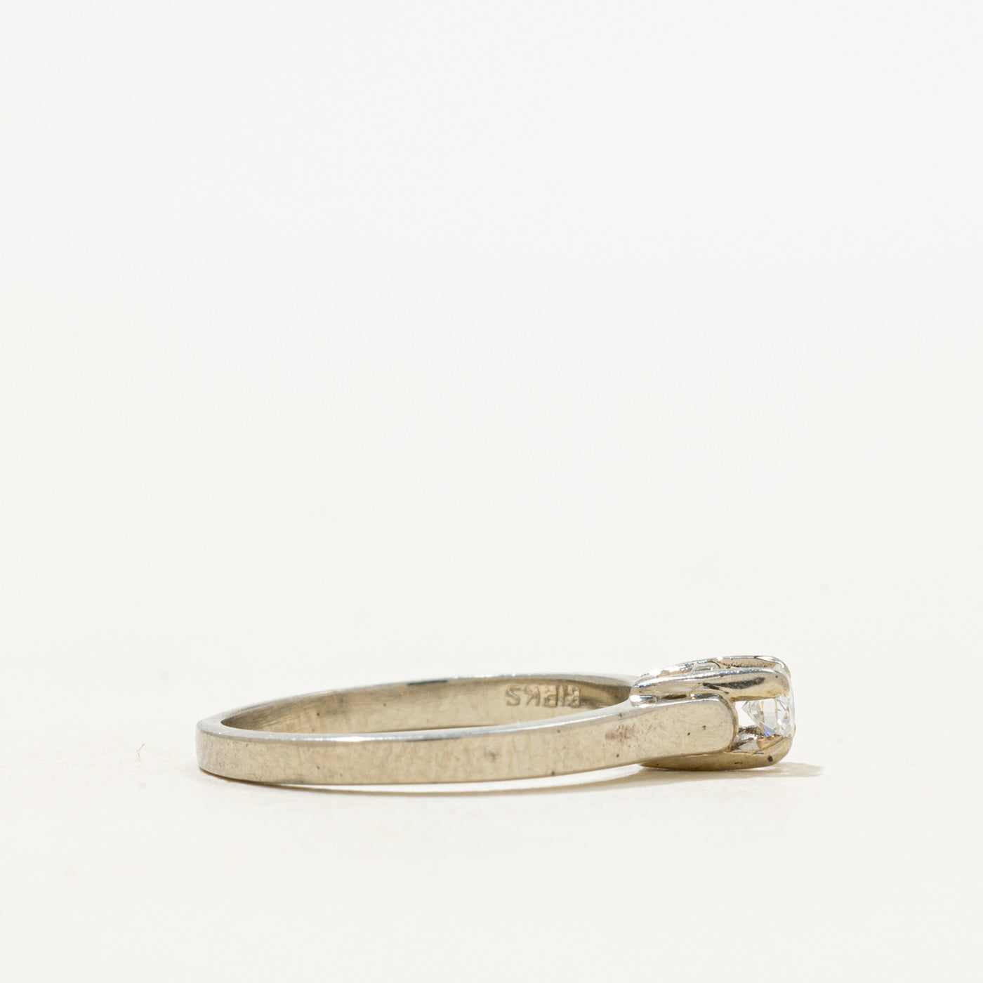 'Birks' 18k Solitaire Diamond Ring | 0.12ct | SZ 5