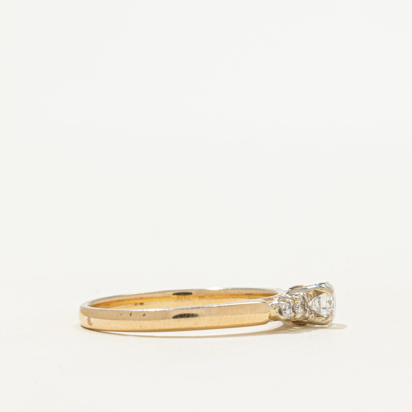 'Birks' Diamond Accented Engagement Ring | 0.42ctw | SZ 9.25