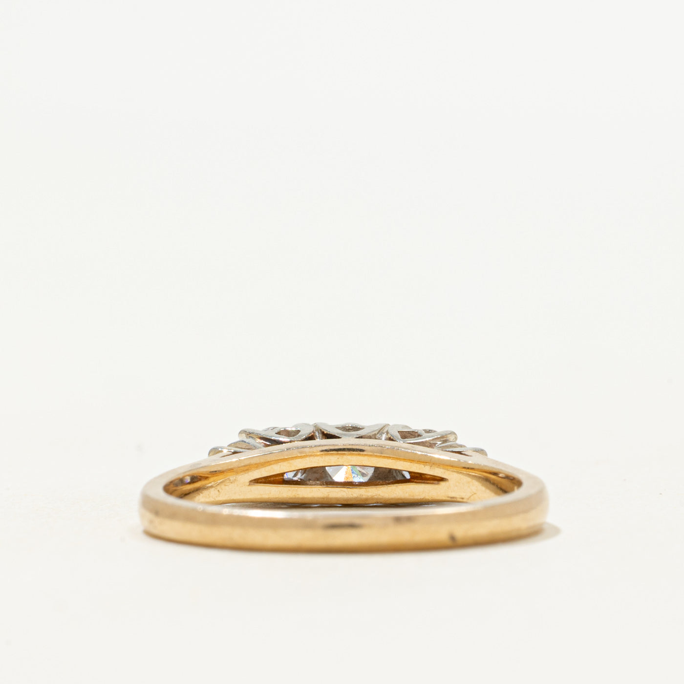 'Birks' Three Stone Diamond Thin Ring | 0.39ctw | SZ 6.25