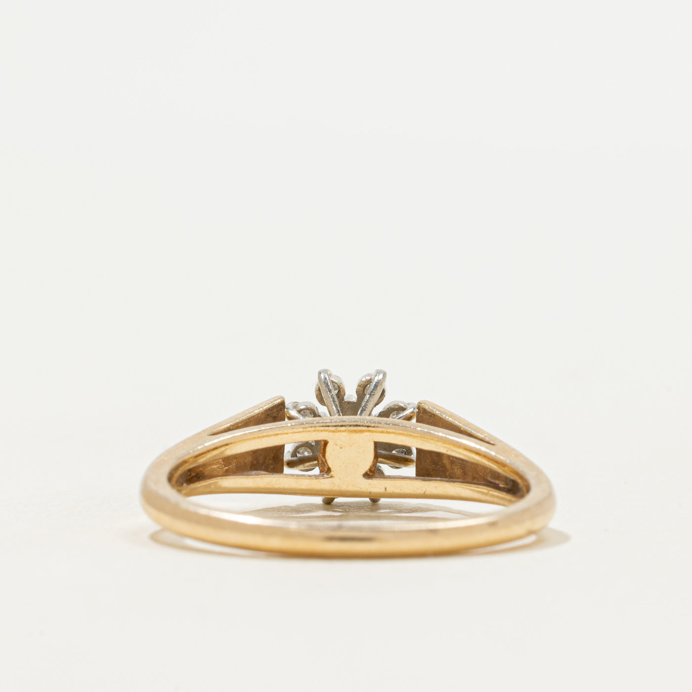 'Birks' Diamond Petal Tapered Ring | 0.10ctw | SZ 5.75