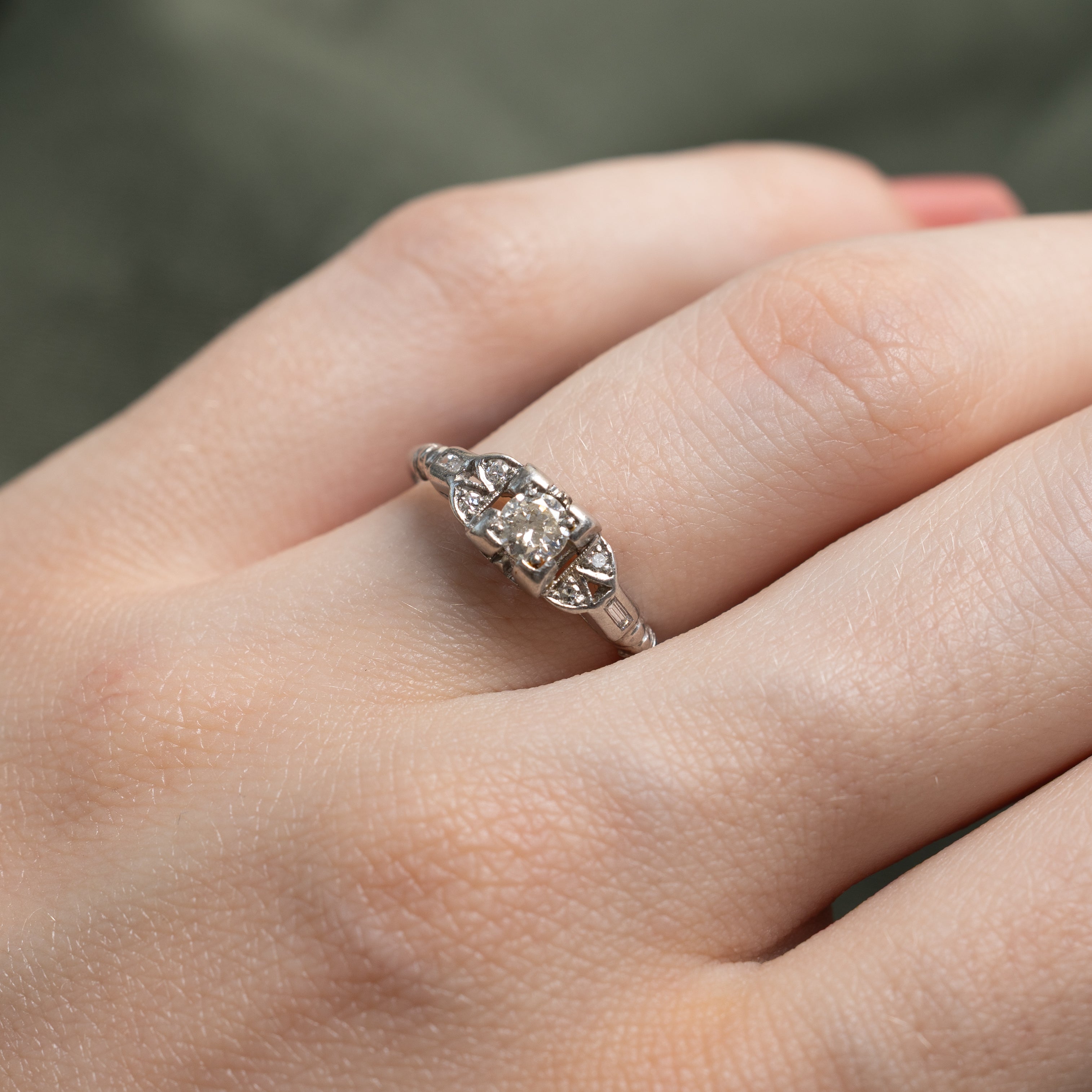 'Birks' Platinum Diamond Engagement Ring | 0.23ctw | SZ 6