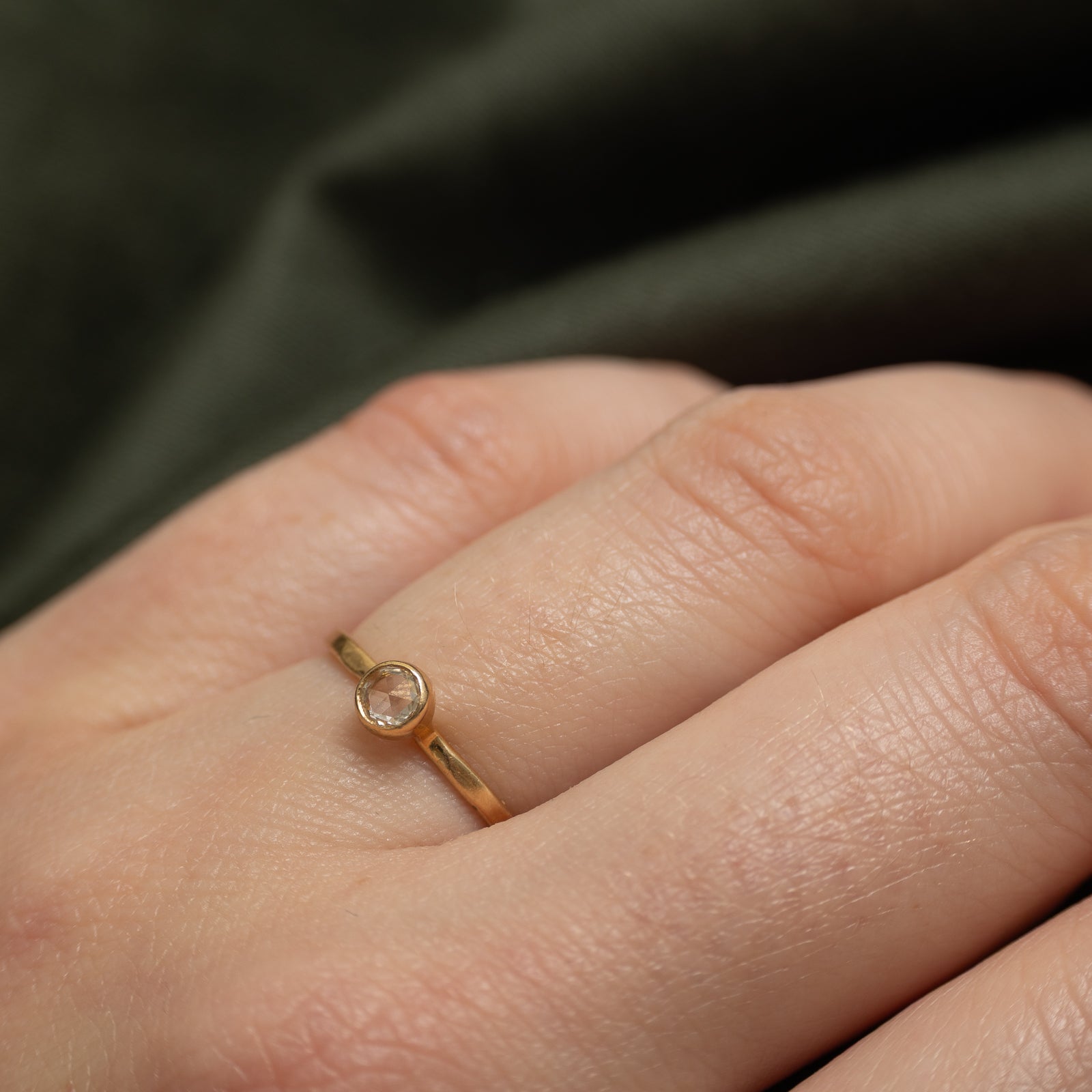 Rose Cut Bezel Set Diamond Ring | 0.10ctw | SZ 5.75