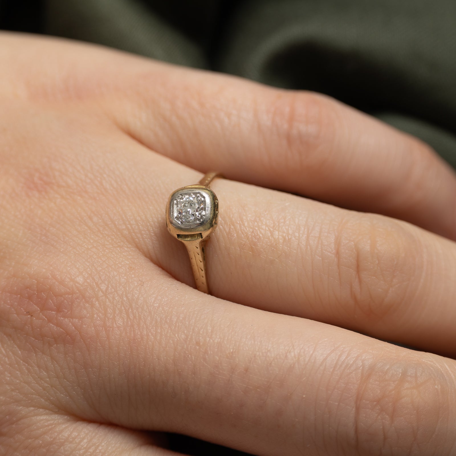 Old European Cut Diamond Ring | 0.20ct | SZ 7.25