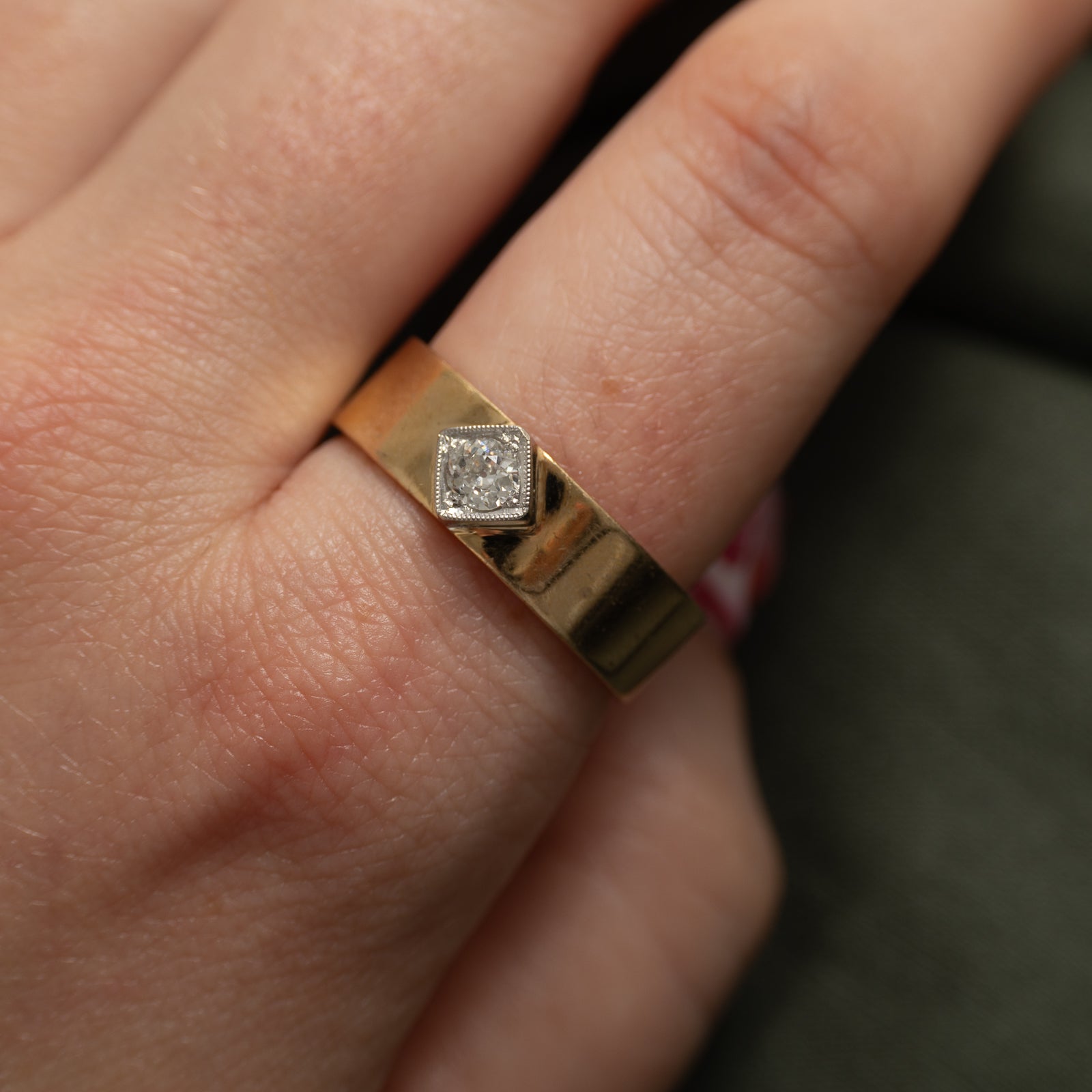 Old European Cut Diamond Band | 0.22ctw | SZ 11.25