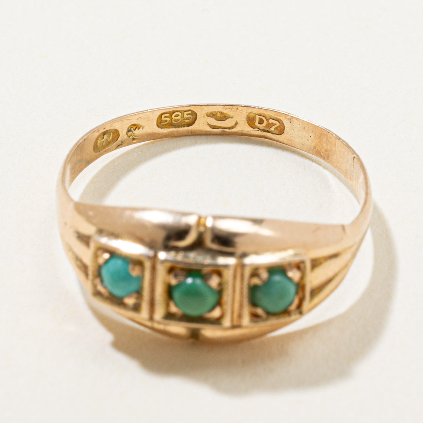 1957 Helsinki Turquoise Ring | 0.11ctw | SZ 6.25