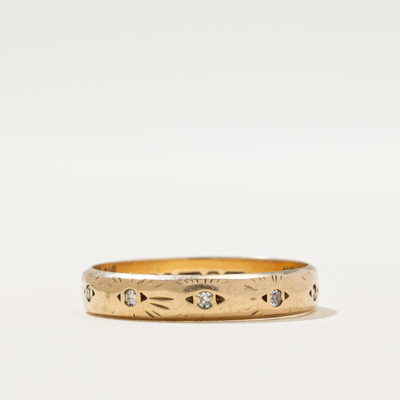 1976 London Semi Eternity Diamond Band | 0.04ctw | SZ 6.5