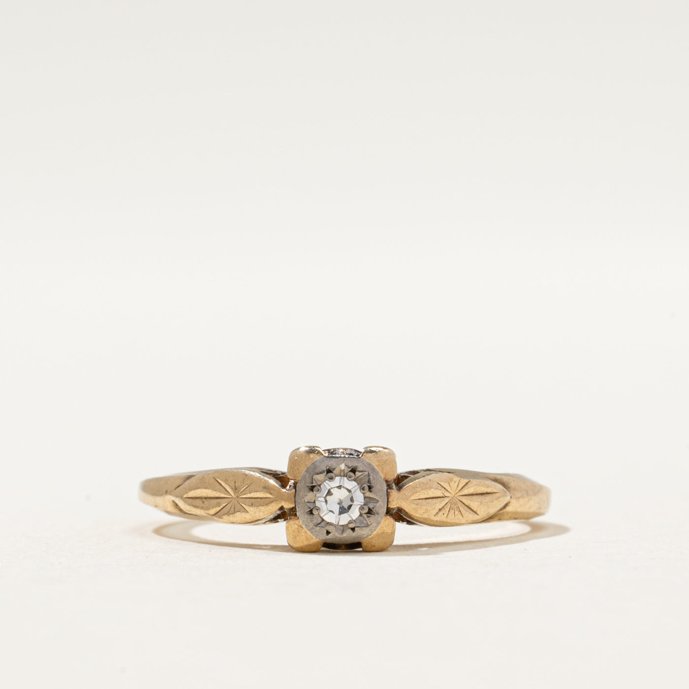 1975 London Single Stone Diamond Ring | 0.03ct | SZ 5