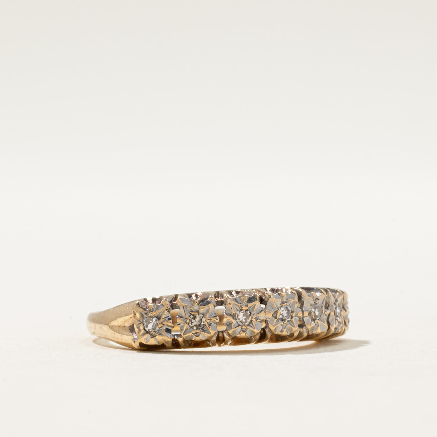 1975 Birmingham Semi Eternity Diamond Ring | 0.05ctw | SZ 7.25
