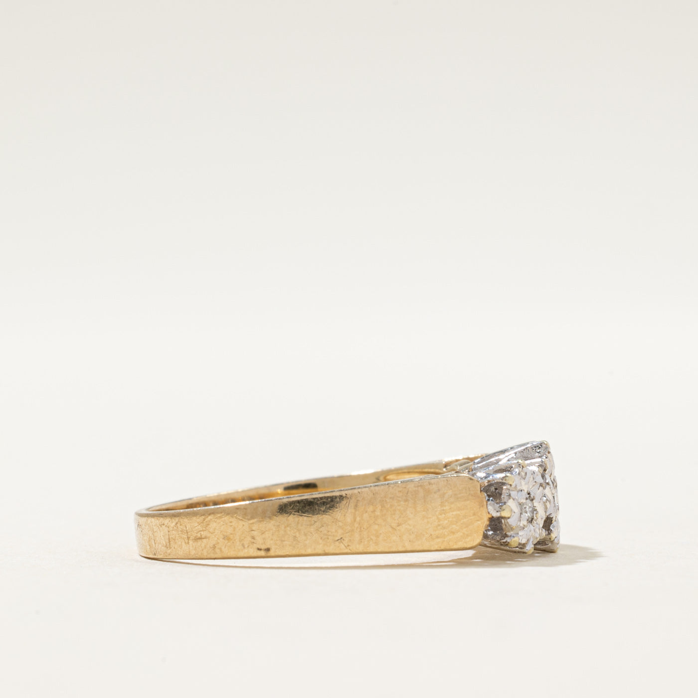 1983 London Three Stone Diamond Ring | 0.03ctw | SZ 7