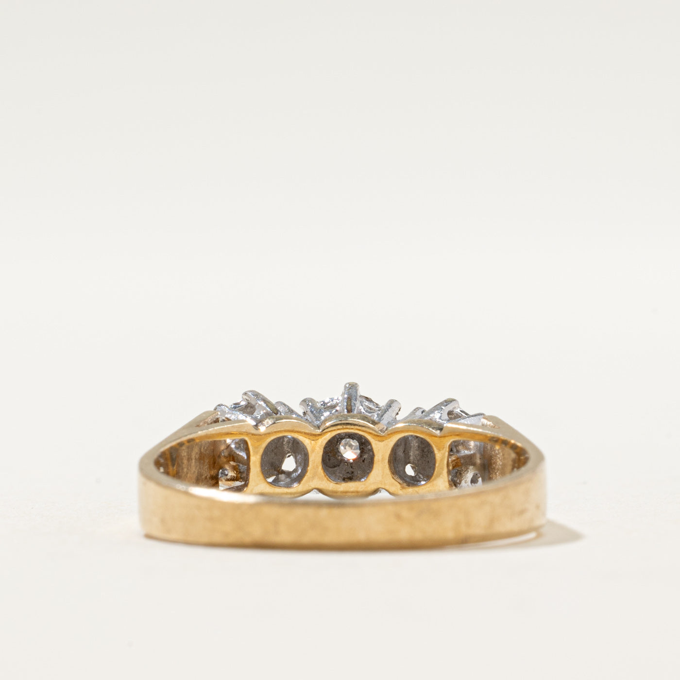 1983 London Three Stone Diamond Ring | 0.03ctw | SZ 7