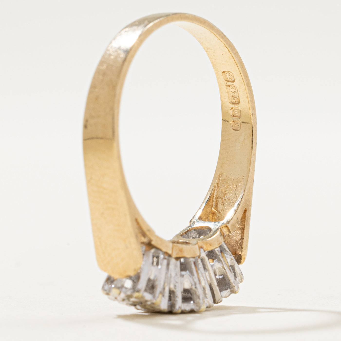 1983 London Three Stone Diamond Ring | 0.03ctw | SZ 7