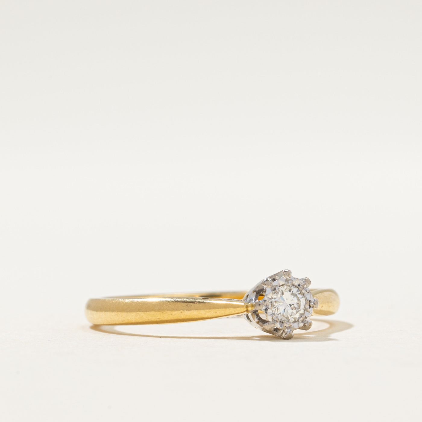 1968 London Diamond Engagement Ring | 0.08ct | SZ 6.5