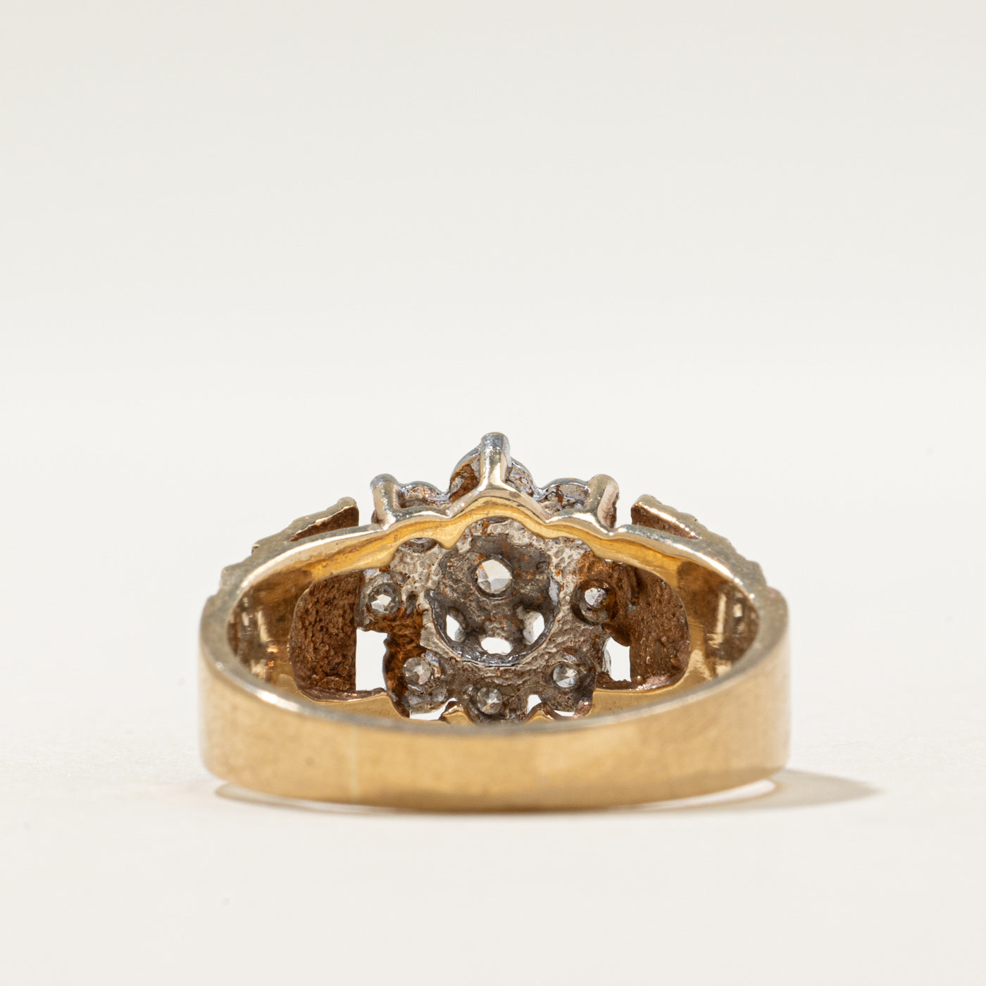 Bague cocktail Birmingham en diamants de 1979 | 0,05 ct | Taille 7