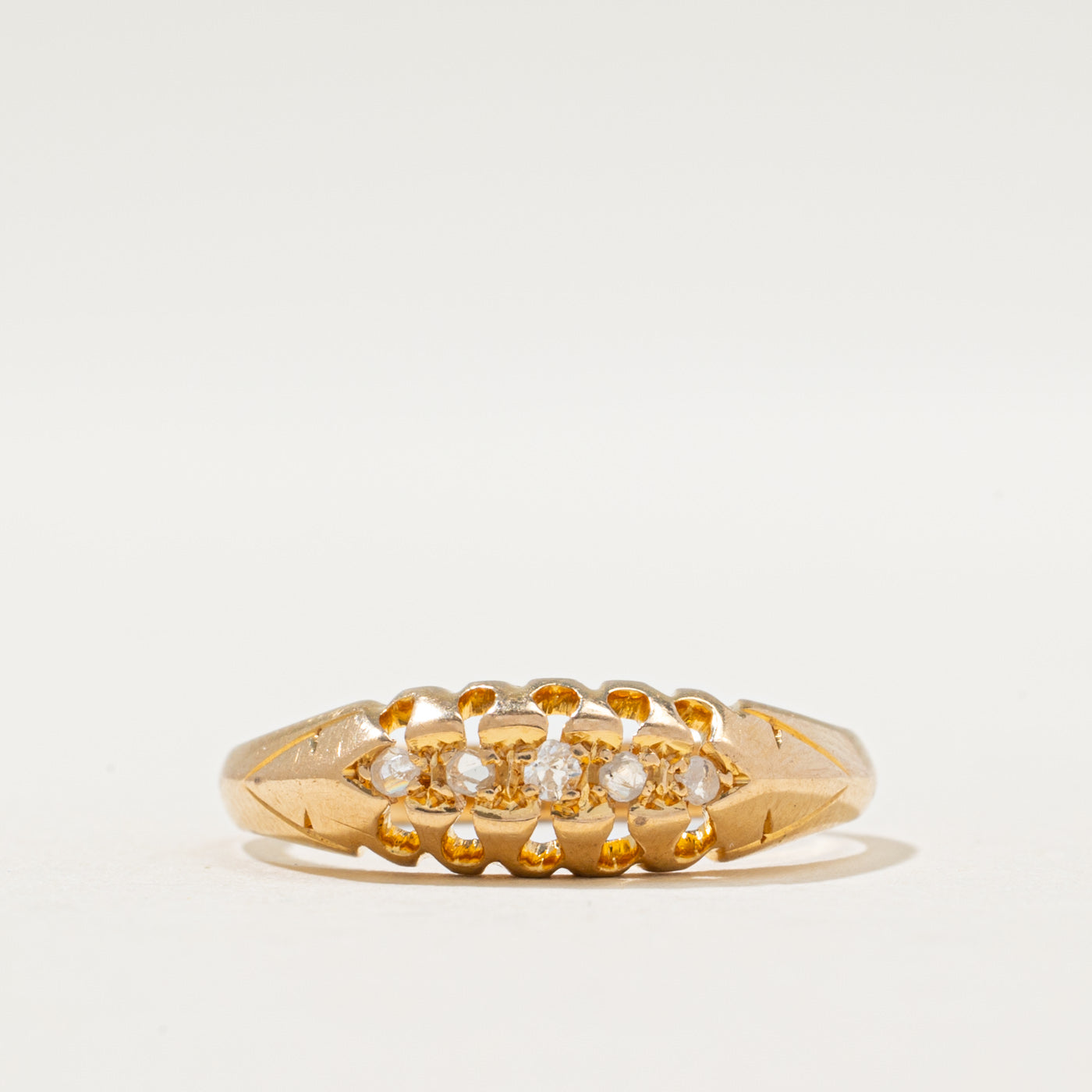 1917 Birmingham Five Stone Diamond Ring | 0.05ctw | SZ 7
