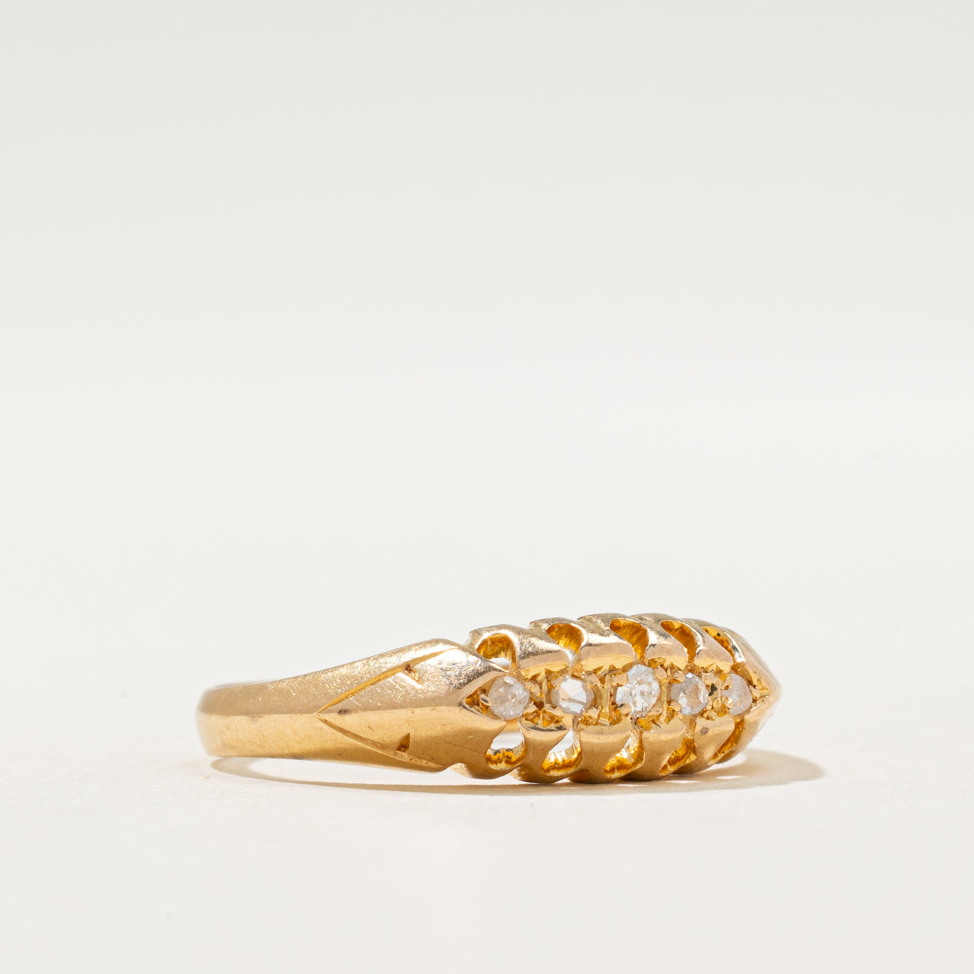 1917 Birmingham Five Stone Diamond Ring | 0.05ctw | SZ 7