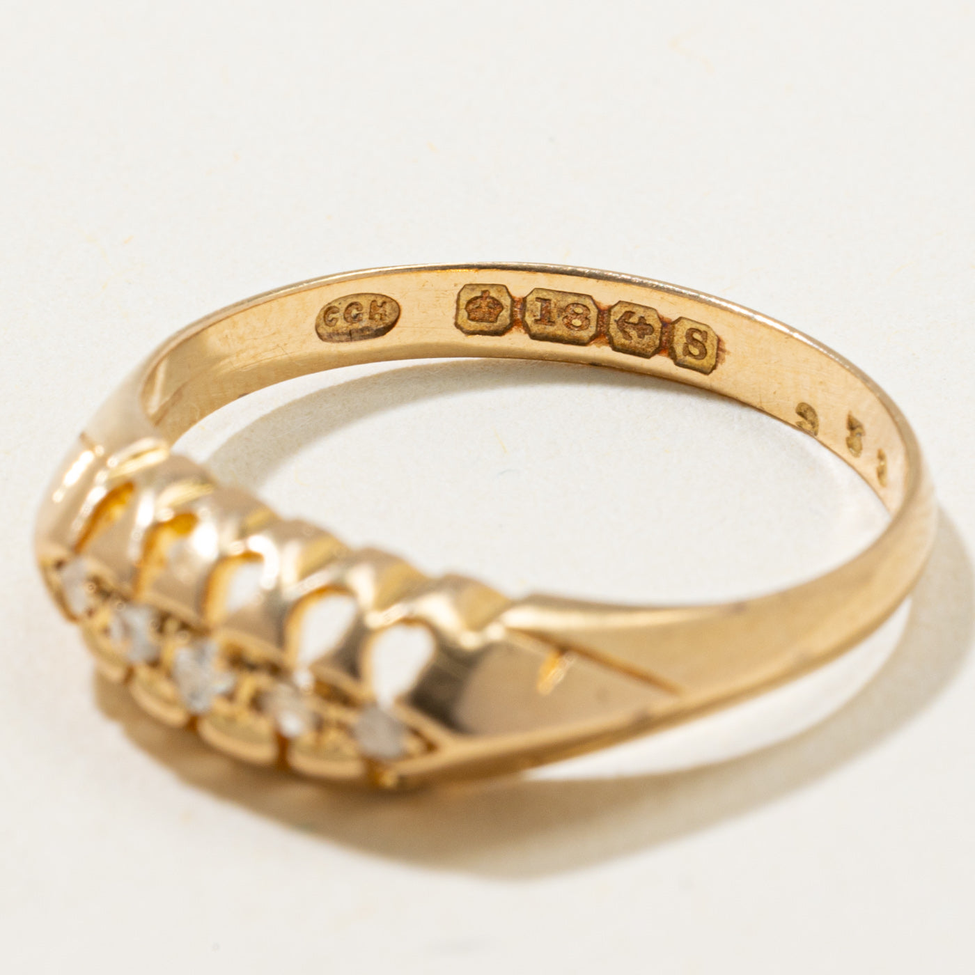 1917 Birmingham Five Stone Diamond Ring | 0.05ctw | SZ 7