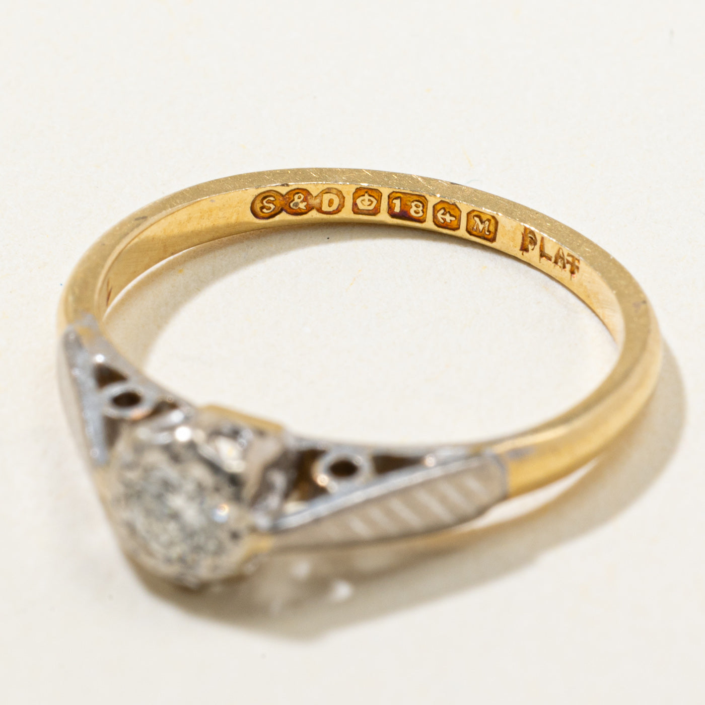 1961 Birmingham Diamond Engagement Ring | 0.10ct | SZ 4.5