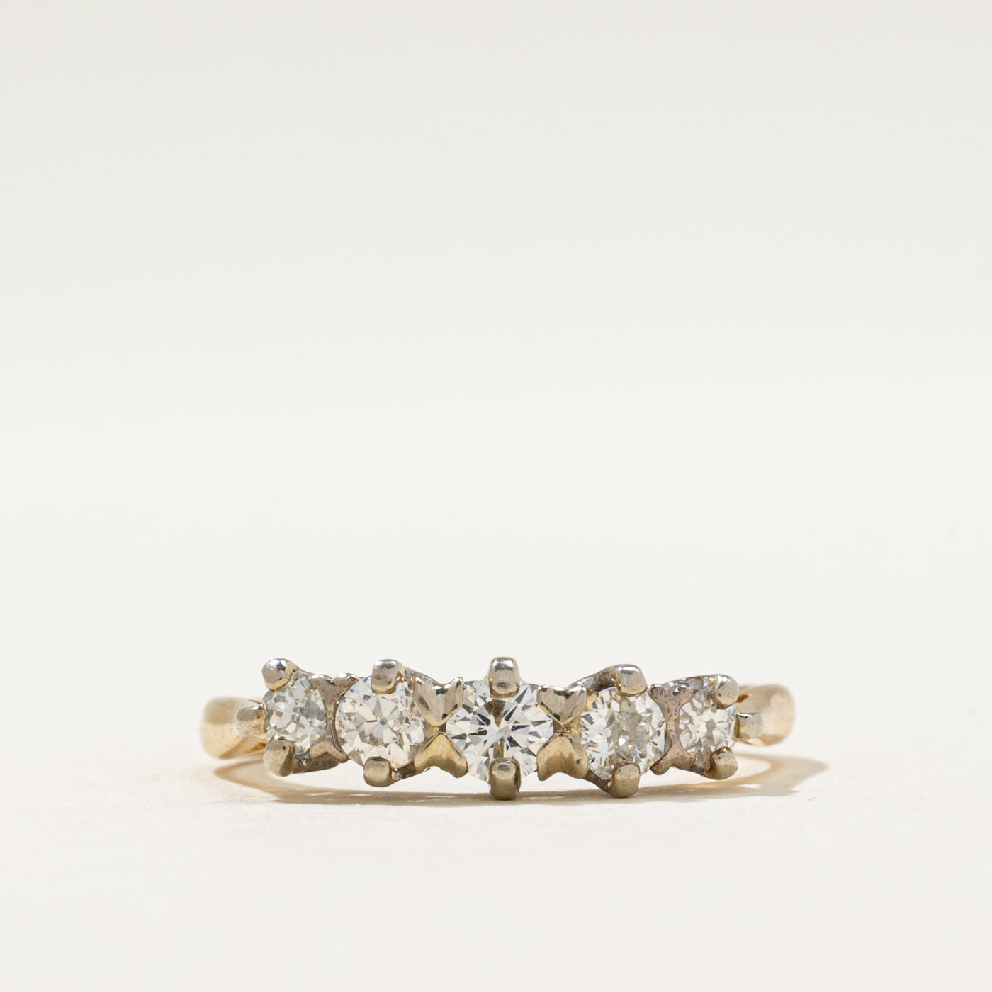 1967 London Five Stone Diamond Ring | 0.50ctw | SZ 6.5