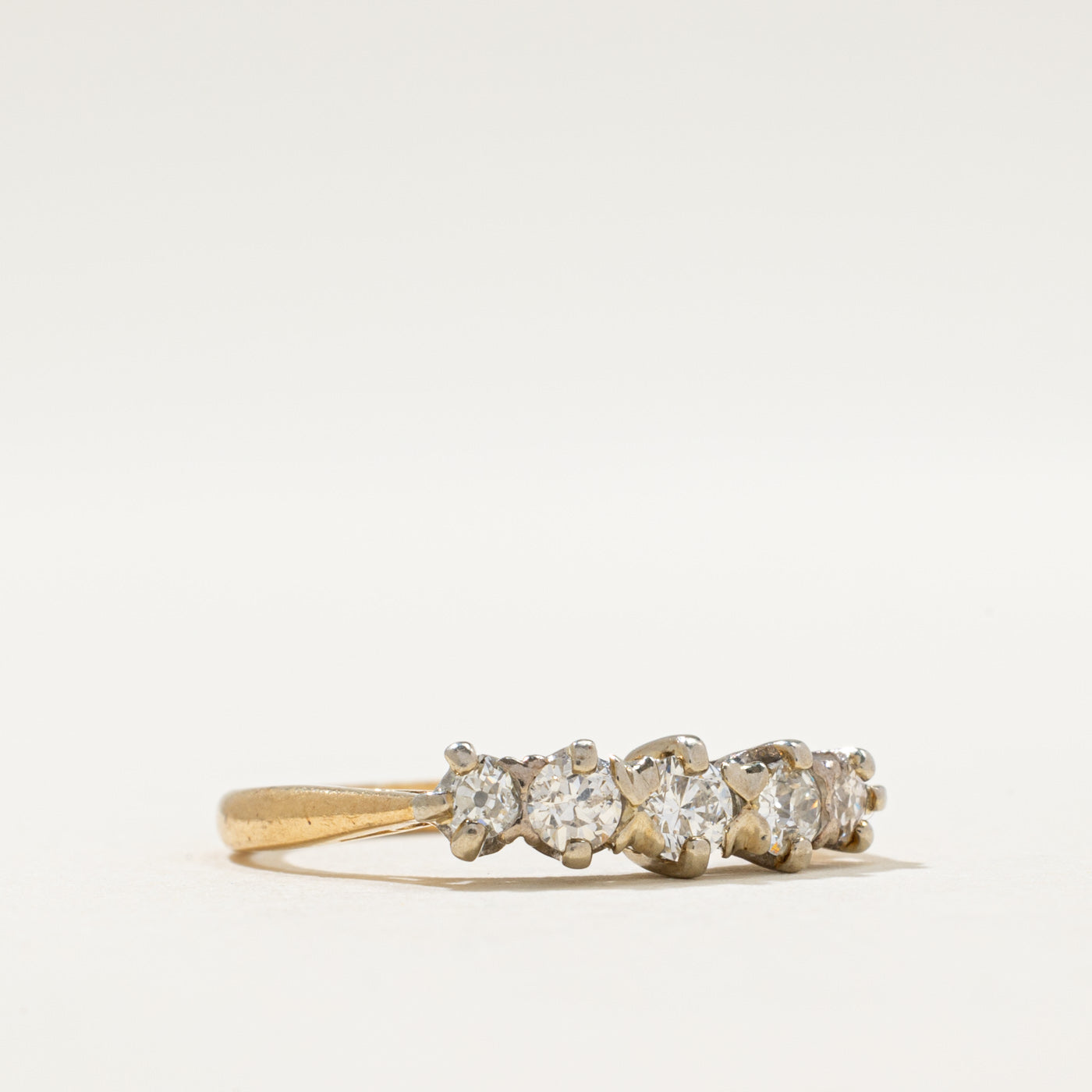 1967 London Five Stone Diamond Ring | 0.50ctw | SZ 6.5