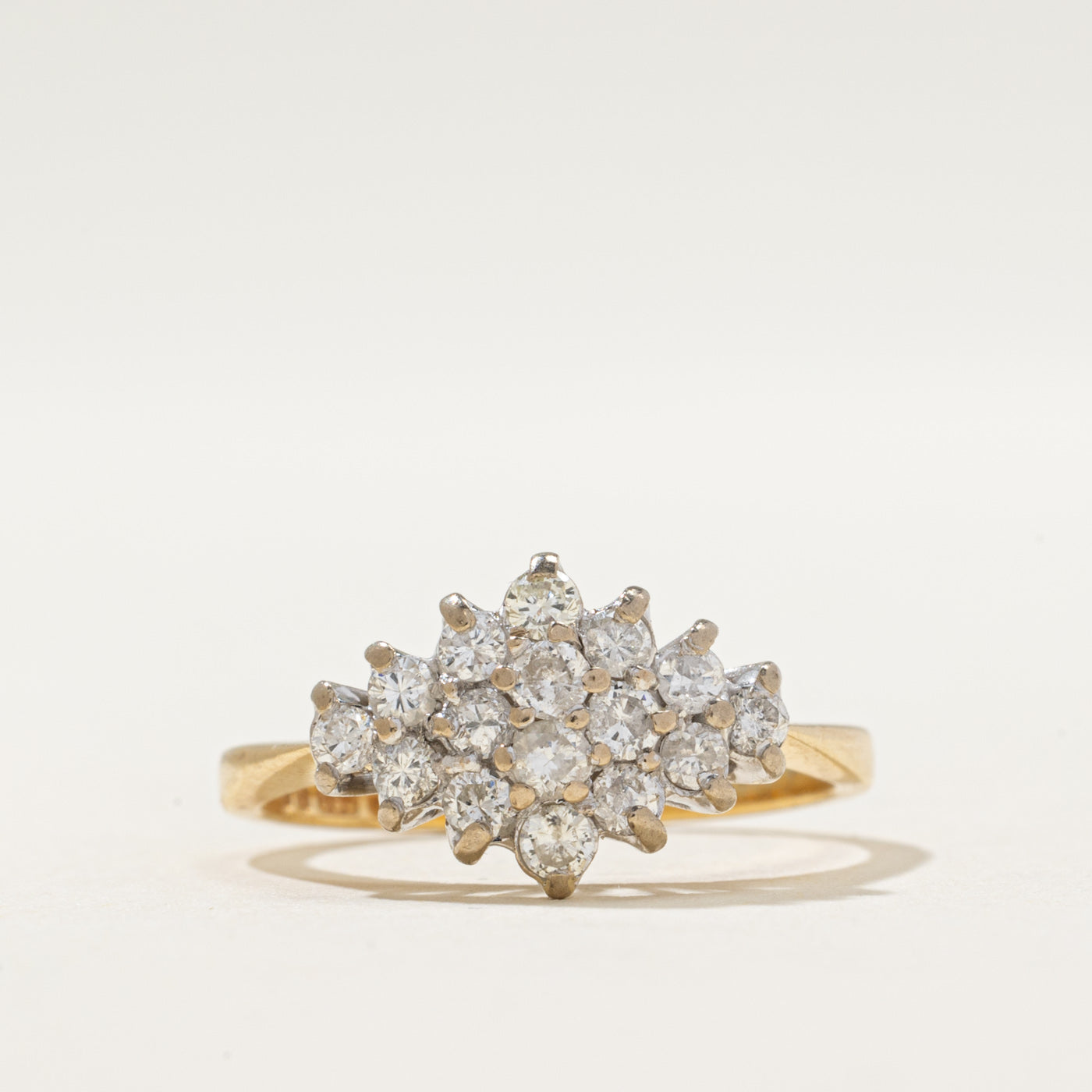 1982 London Diamond Cluster Ring | 0.44ctw | SZ 5