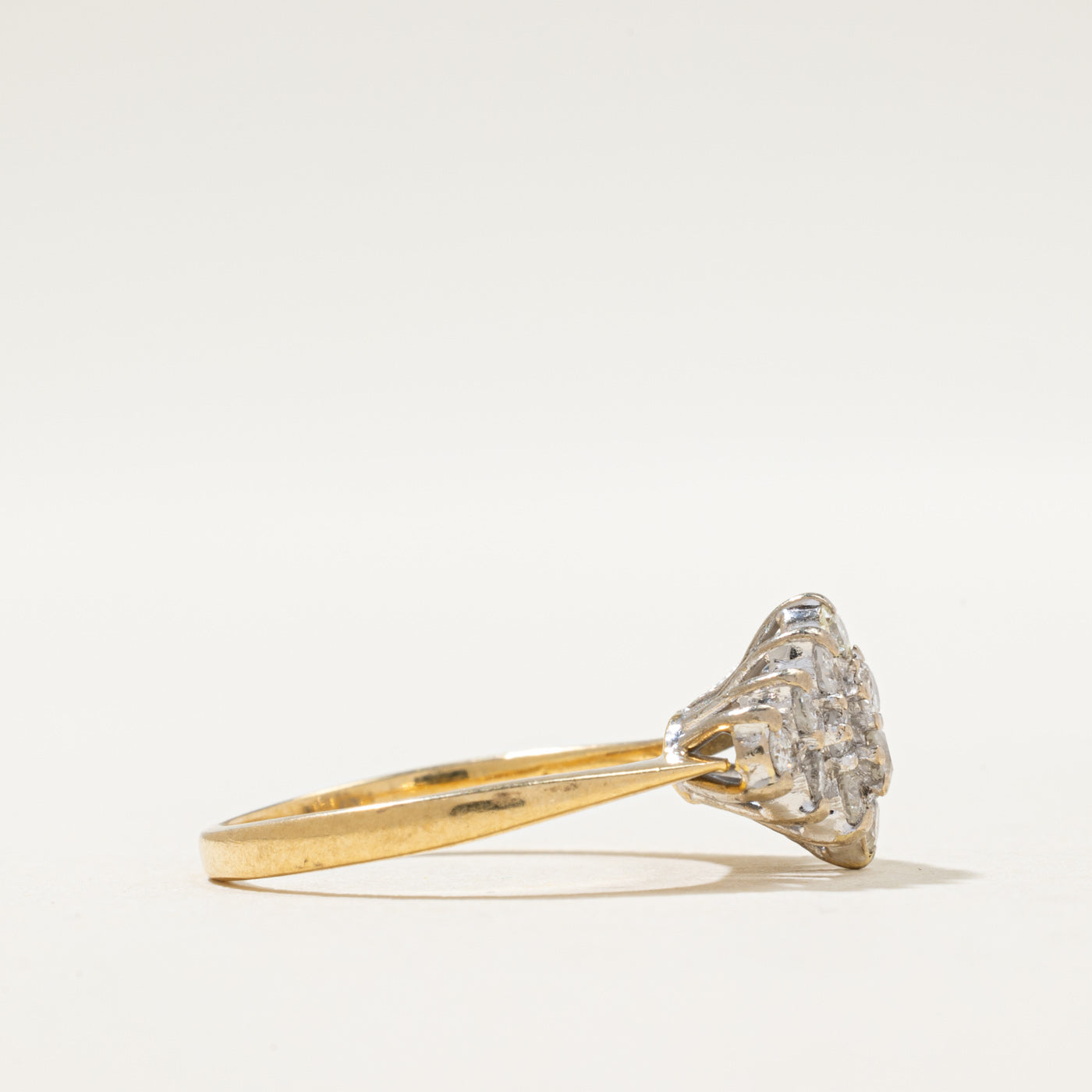 1982 London Diamond Cluster Ring | 0.44ctw | SZ 5
