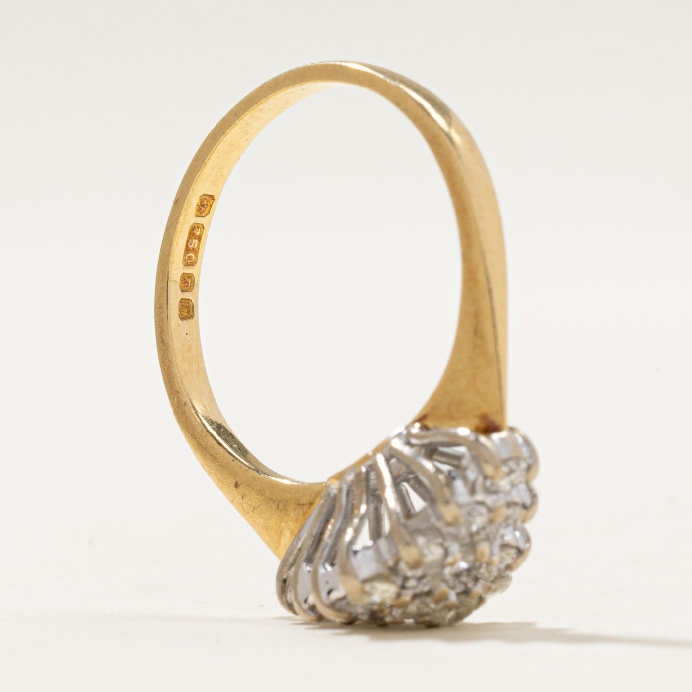 1982 London Diamond Cluster Ring | 0.44ctw | SZ 5