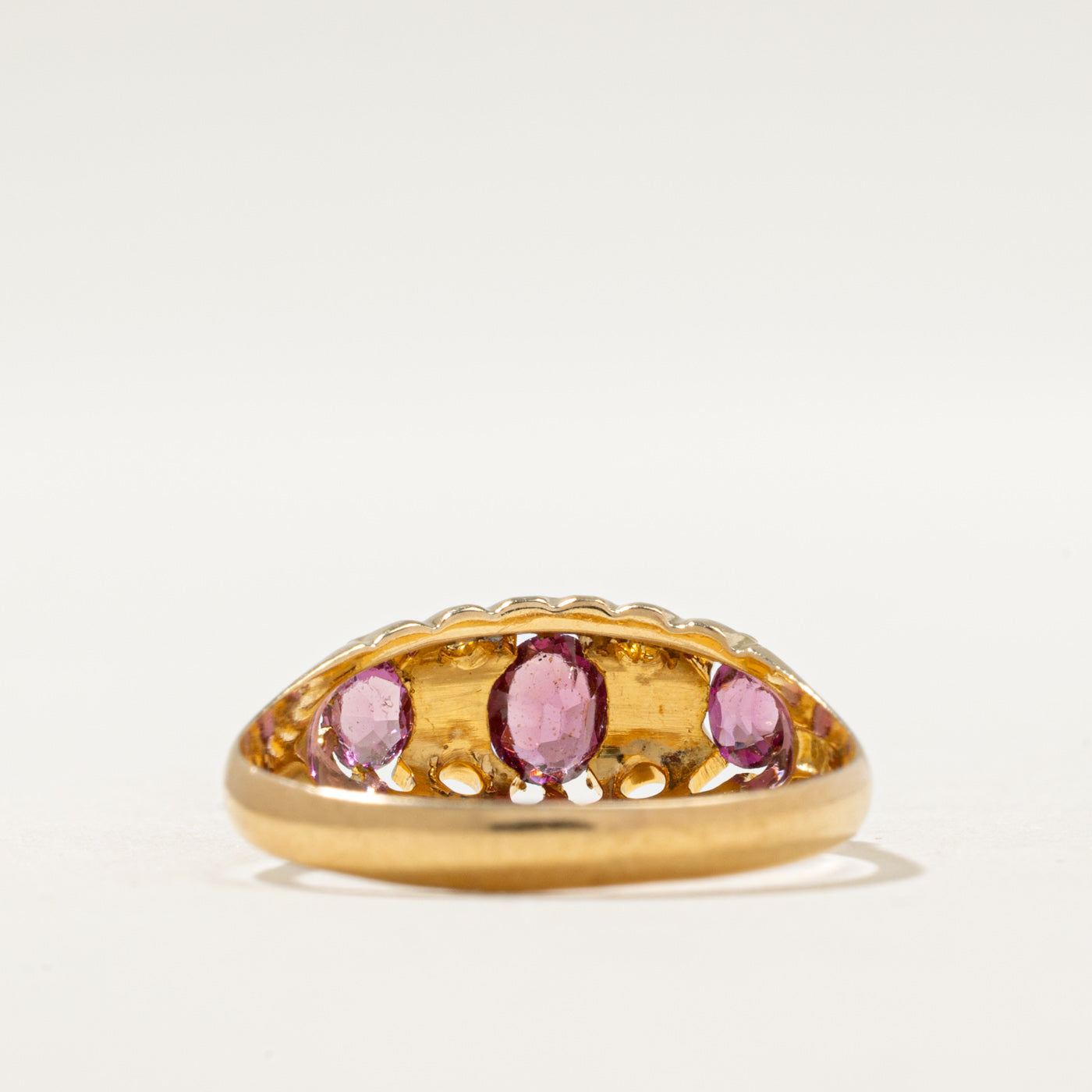 1912 Chester Garnet & Diamond Antique Ring | 0.50ctw, 0.02ctw | SZ 7.25