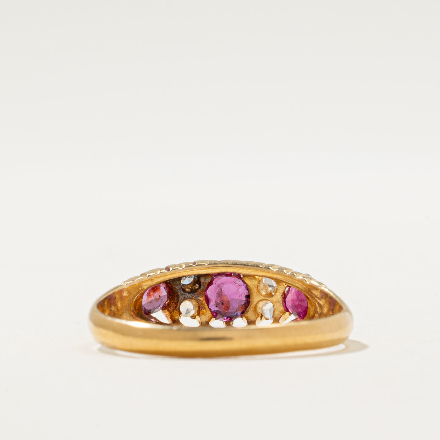 1906 Ruby & Diamond Ring | 0.60ctw, 0.02ctw | SZ 8