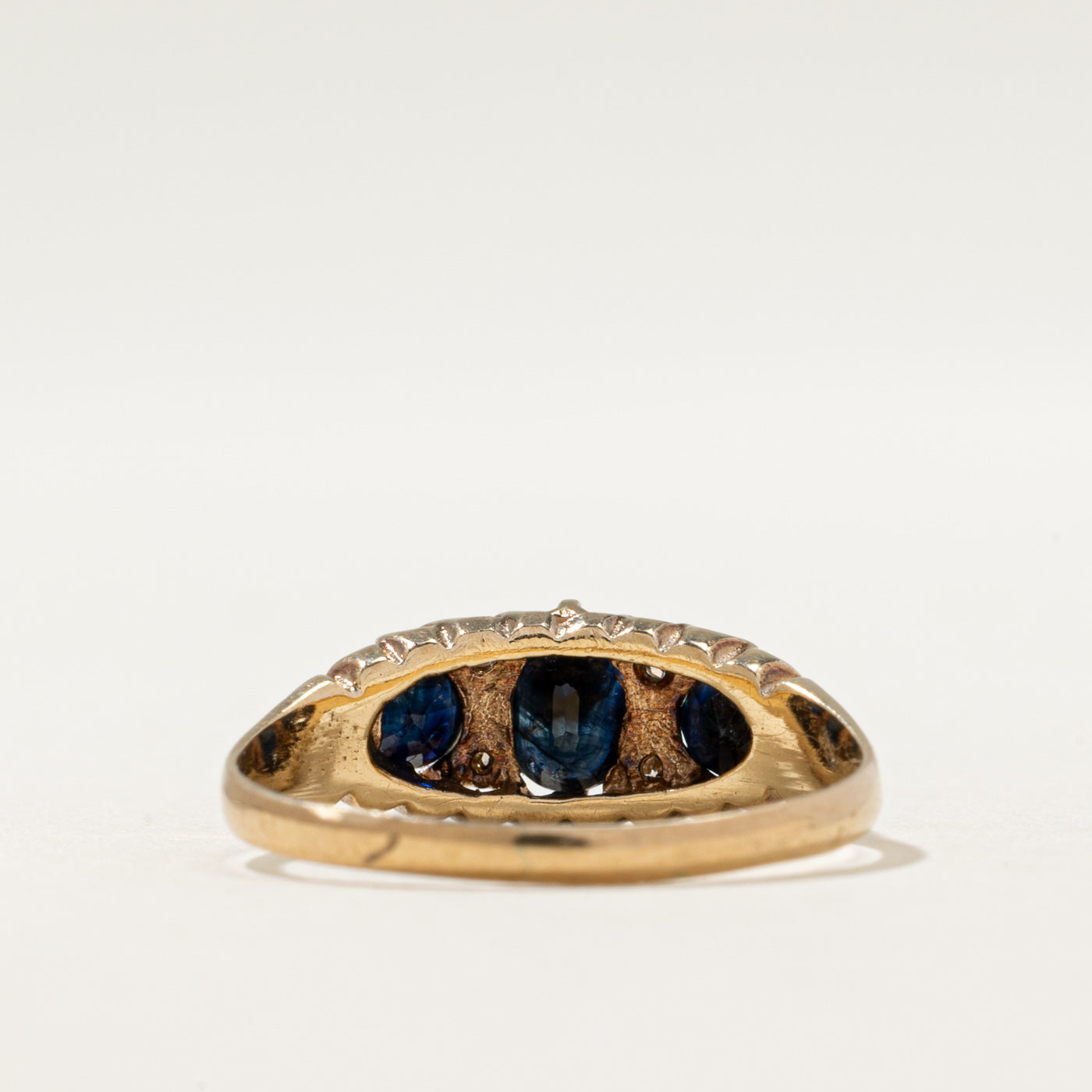 1985 Birmingham Sapphire & Diamond Ring | 0.60ctw, 0.02ctw | SZ 7