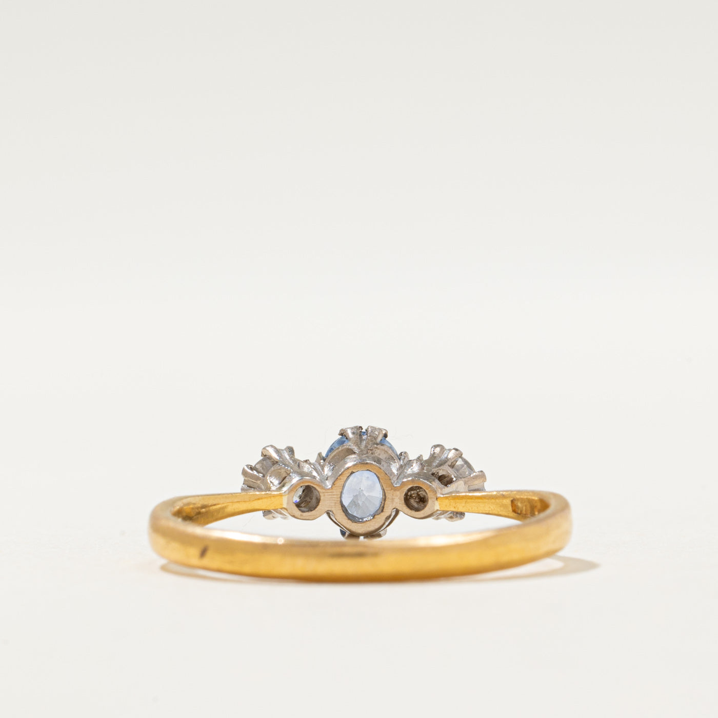 1861 Victorian London Sapphire & Diamond Ring | 0.46ct, 0.17ctw | SZ 7.25