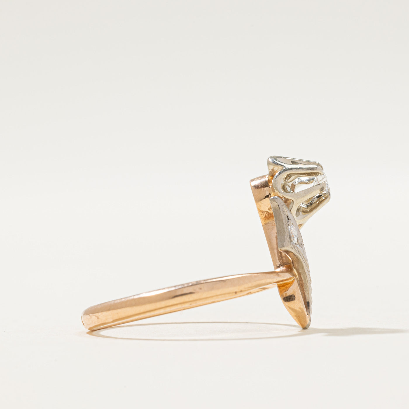 1992 Kiev Diamond Flower Ring | 0.06ctw | SZ 7.5