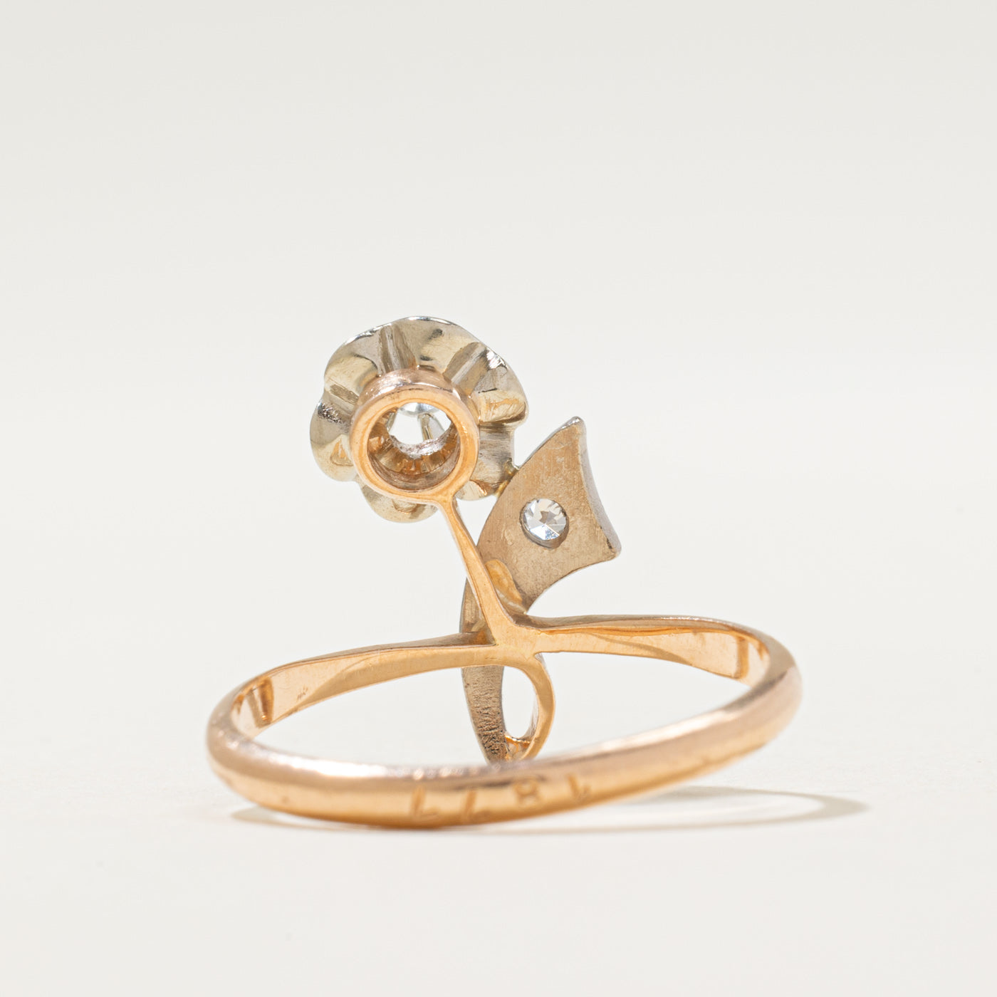 1992 Kiev Diamond Flower Ring | 0.06ctw | SZ 7.5