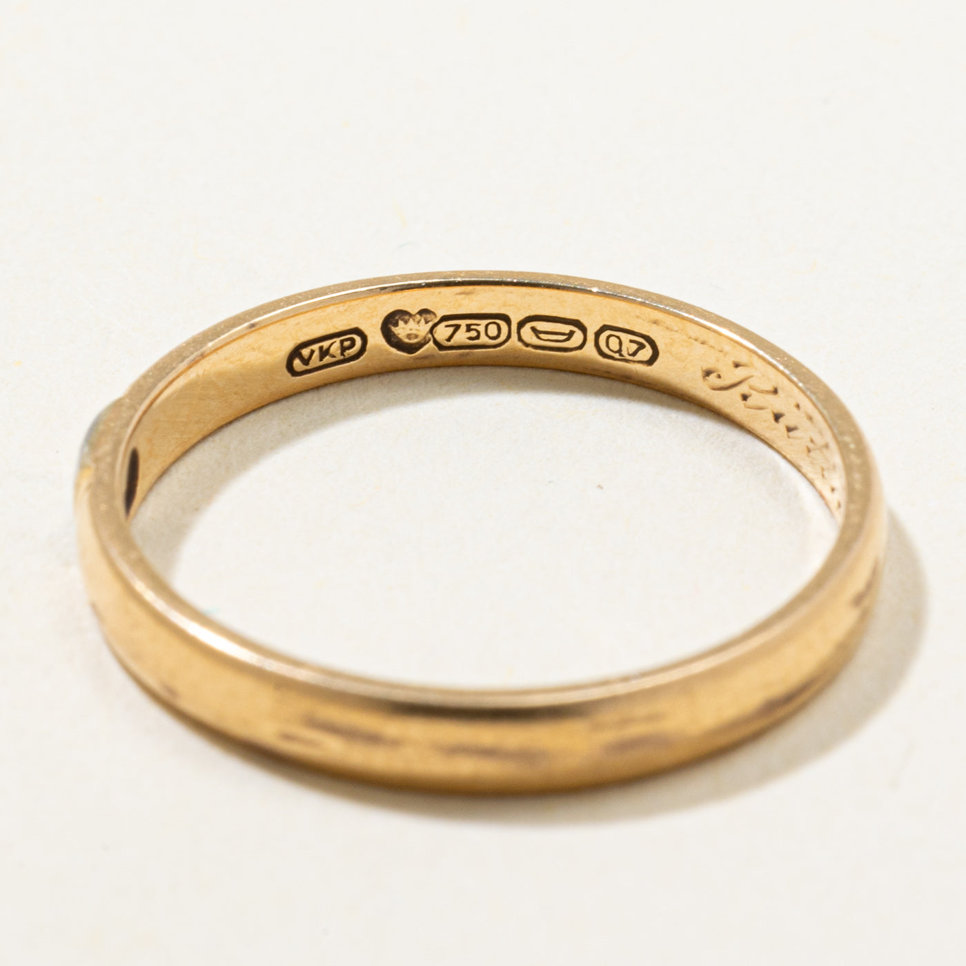 Bague en diamant unique Helsinki 1969 | 0,01 ct | Taille 5,5