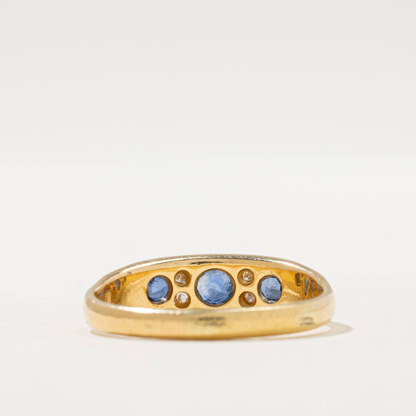 18k Diamond & Sapphire Ring | 0.03ctw | 0.40ctw | SZ 9