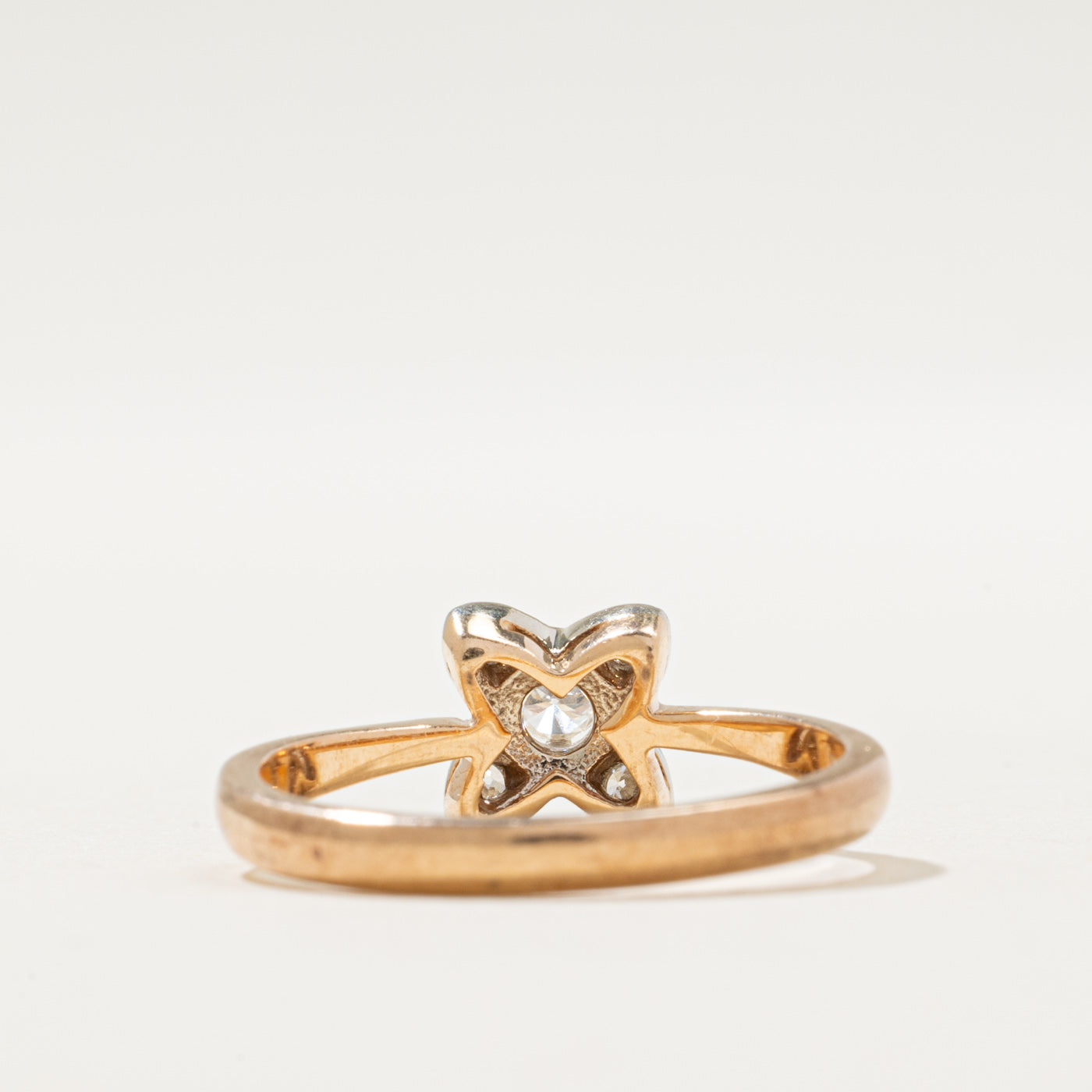 Ukrainian Hallmarked Diamond Engagement Ring | 0.17ctw | SZ 7.5