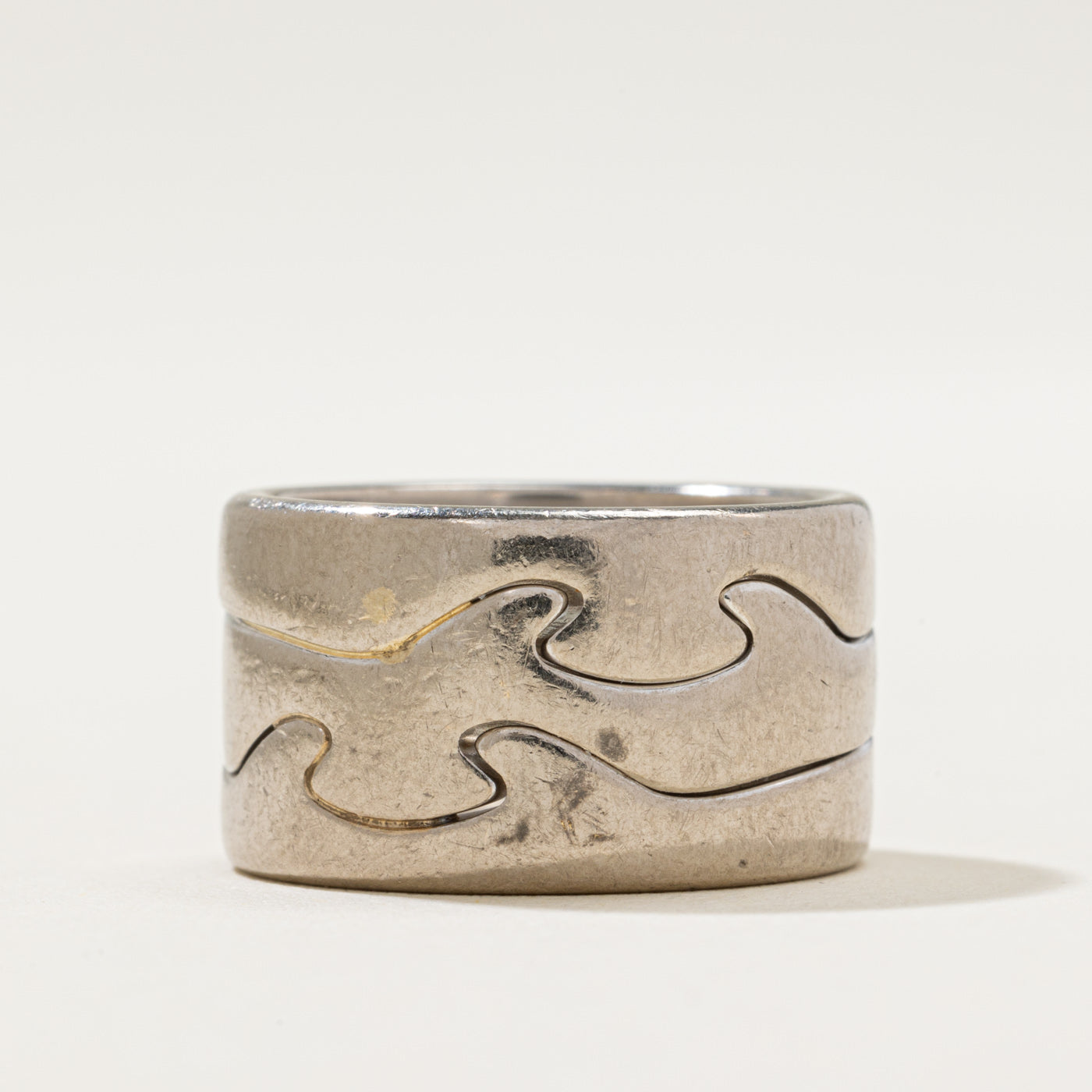 'Georg Jensen' Scattered Diamond Cigar Band | 0.24ctw | SZ 6.25