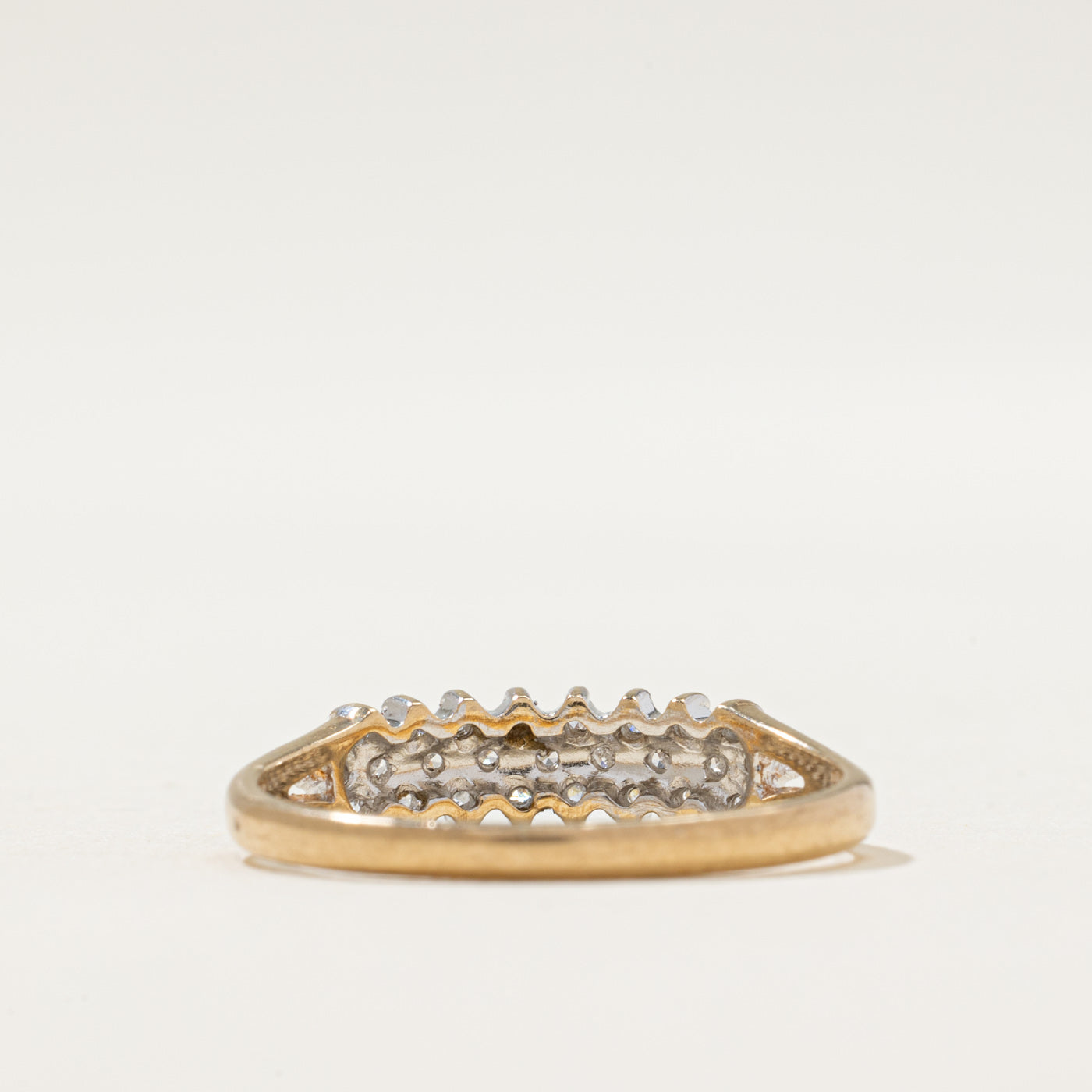 1991 London Multi Row Diamond Ring | 0.12ctw | SZ 6.5