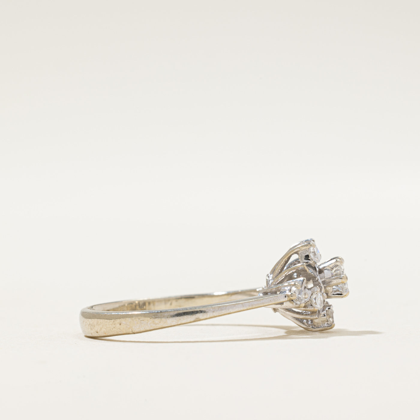 Diamond Floral Cluster Ring | 0.28ctw | SZ 6.5
