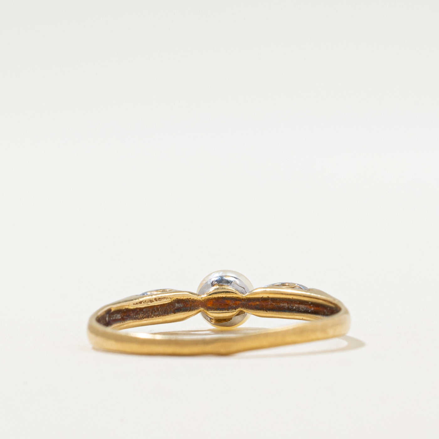 Pearl and Diamond Ring | SZ 6.25