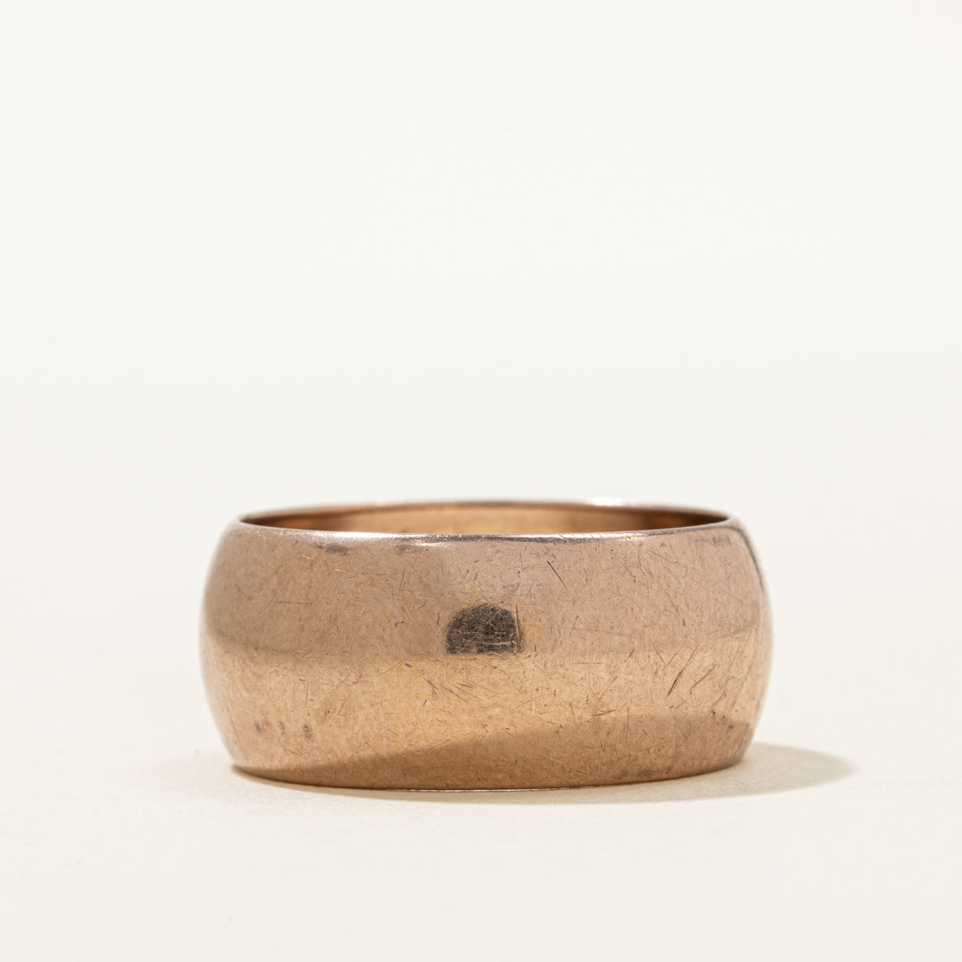 1977 Moldovan 9k Rose Gold Cigar Band | 9.85mm | SZ 9.5