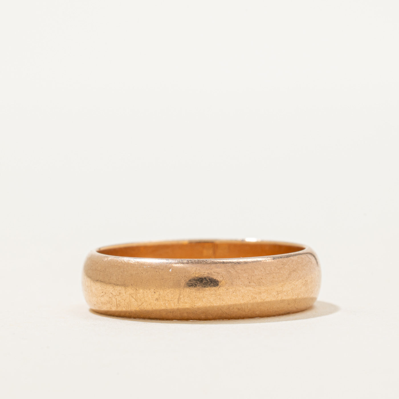 1962 Soviet Hallmarked 14k Rose Gold Band | 5.03mm | SZ 7.25