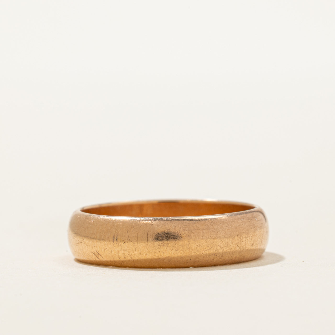 1962 Soviet Hallmarked 14k Rose Gold Band | 5.03mm | SZ 7.25