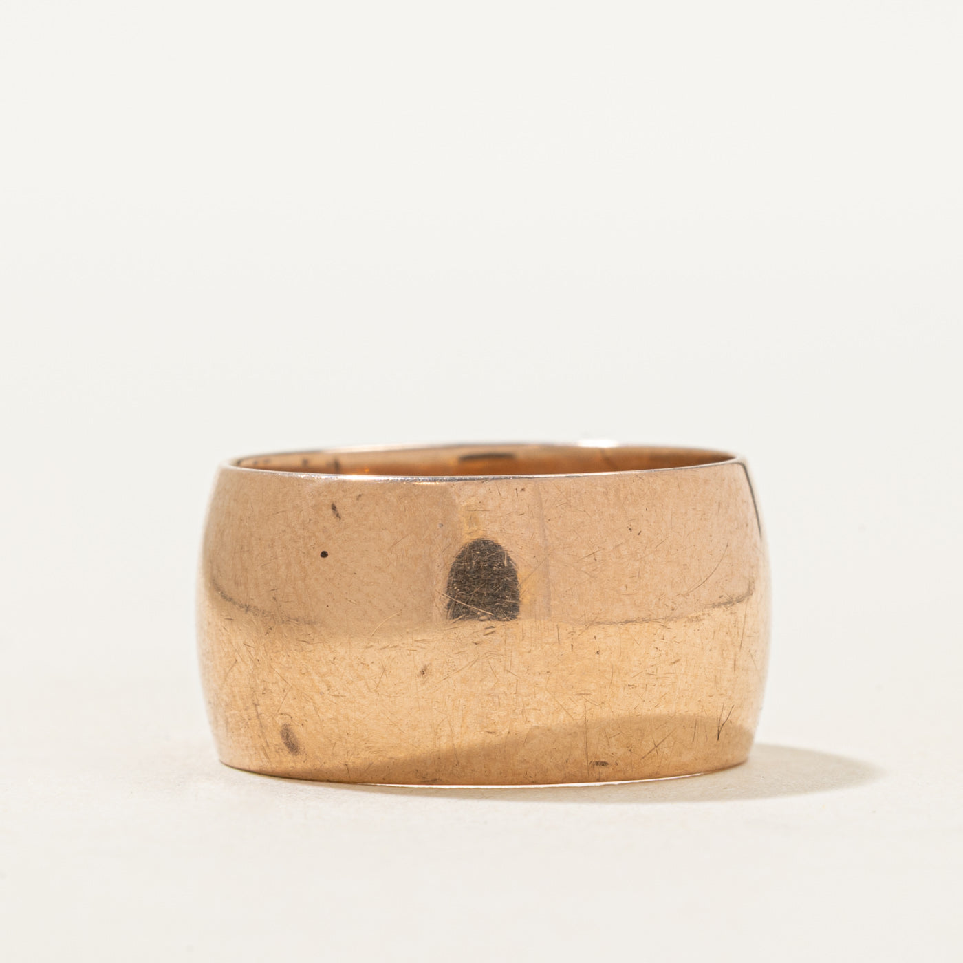 1975 Soviet Hallmarked 14k Rose Gold Cigar Band | 10.06 | SZ 6.5