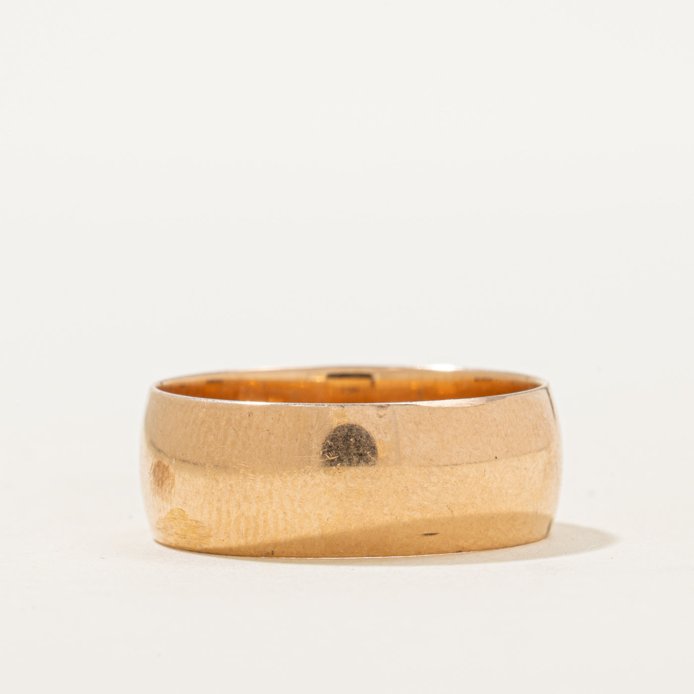 1977 Soviet Hallmarks 14k Rose Gold Cigar Band | 7.74 | SZ 9